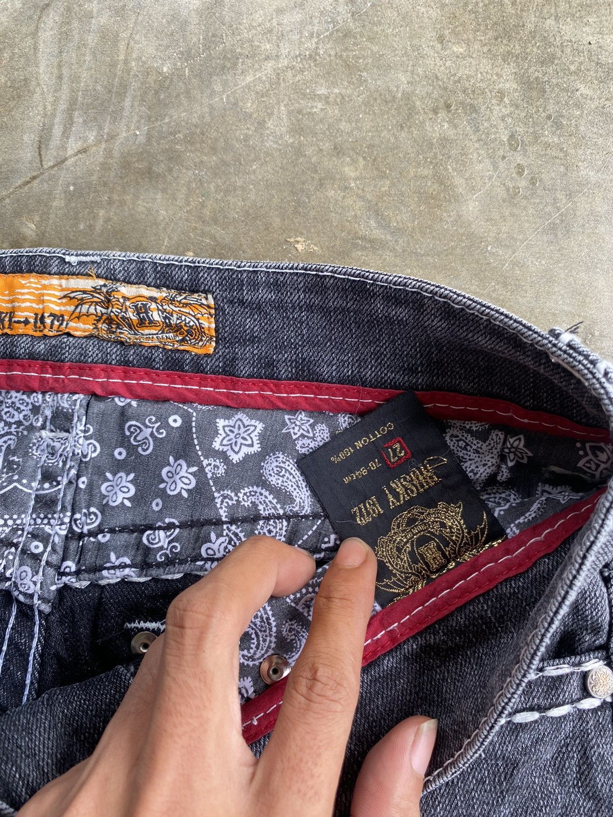 Hysteric Glamour × Japanese Brand × Le Grande Bleu (L.G.B.) Husky Skinny japanese long pants denim y2k syle unisex Size 27" / US 4 / IT 40 - 3 Thumbnail