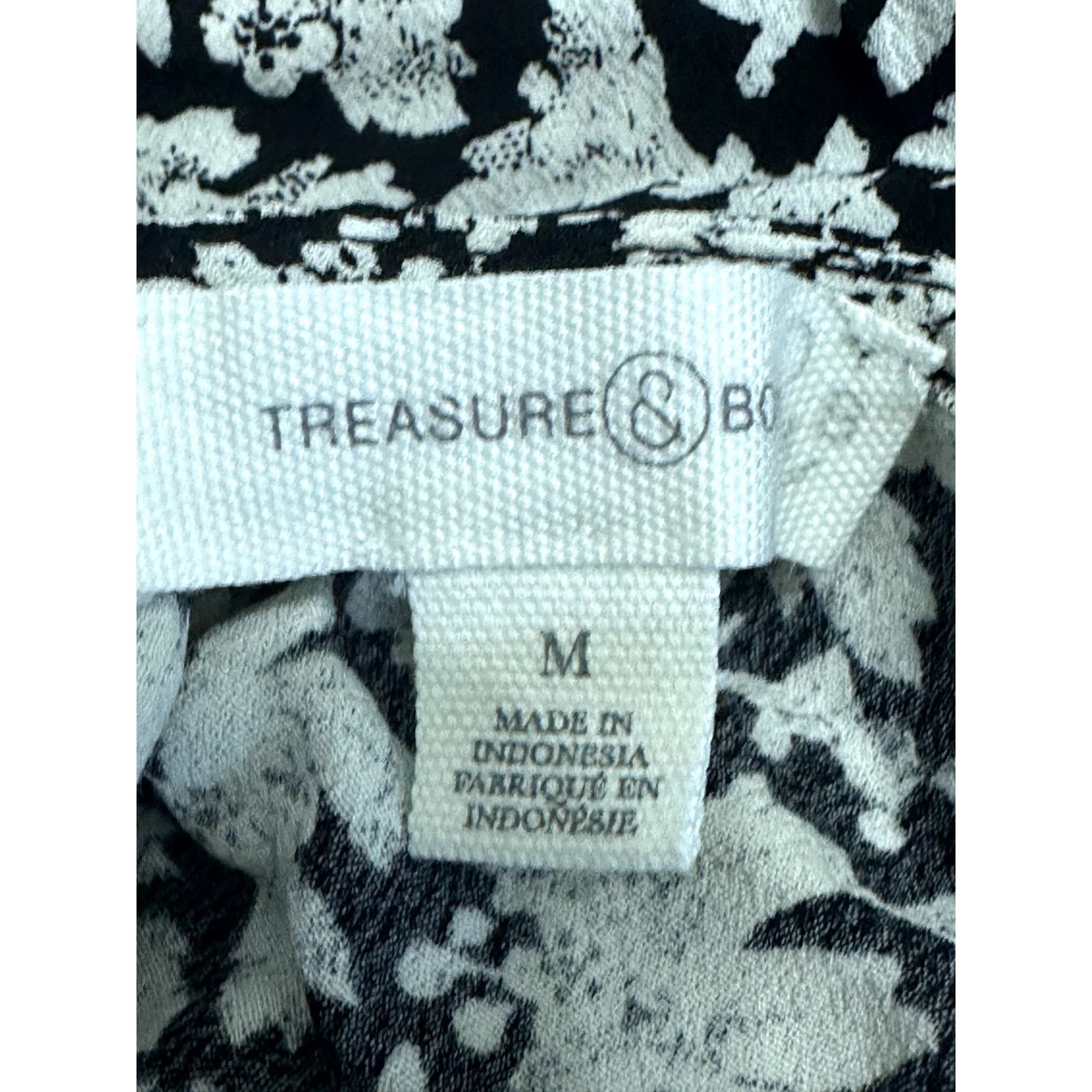 Treasure & Bond Treasure & Bond Camisole Tank Floral Lace Straps Black/White Size M / US 6-8 / IT 42-44 - 8 Thumbnail