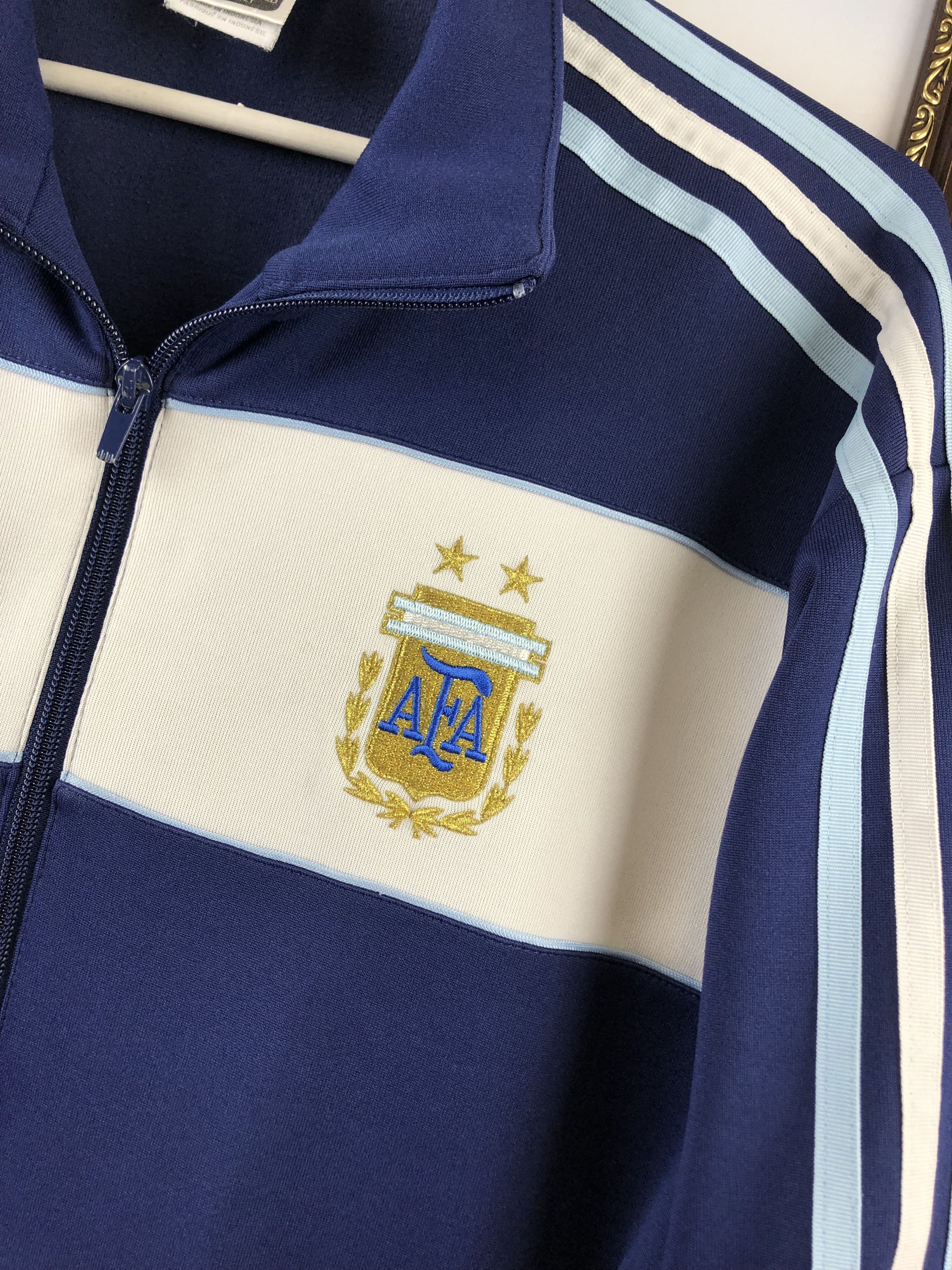 Adidas × Vintage Vintage Argentina Football Jacket Soccer World Cup Track Size US L / EU 52-54 / 3 - 5 Thumbnail