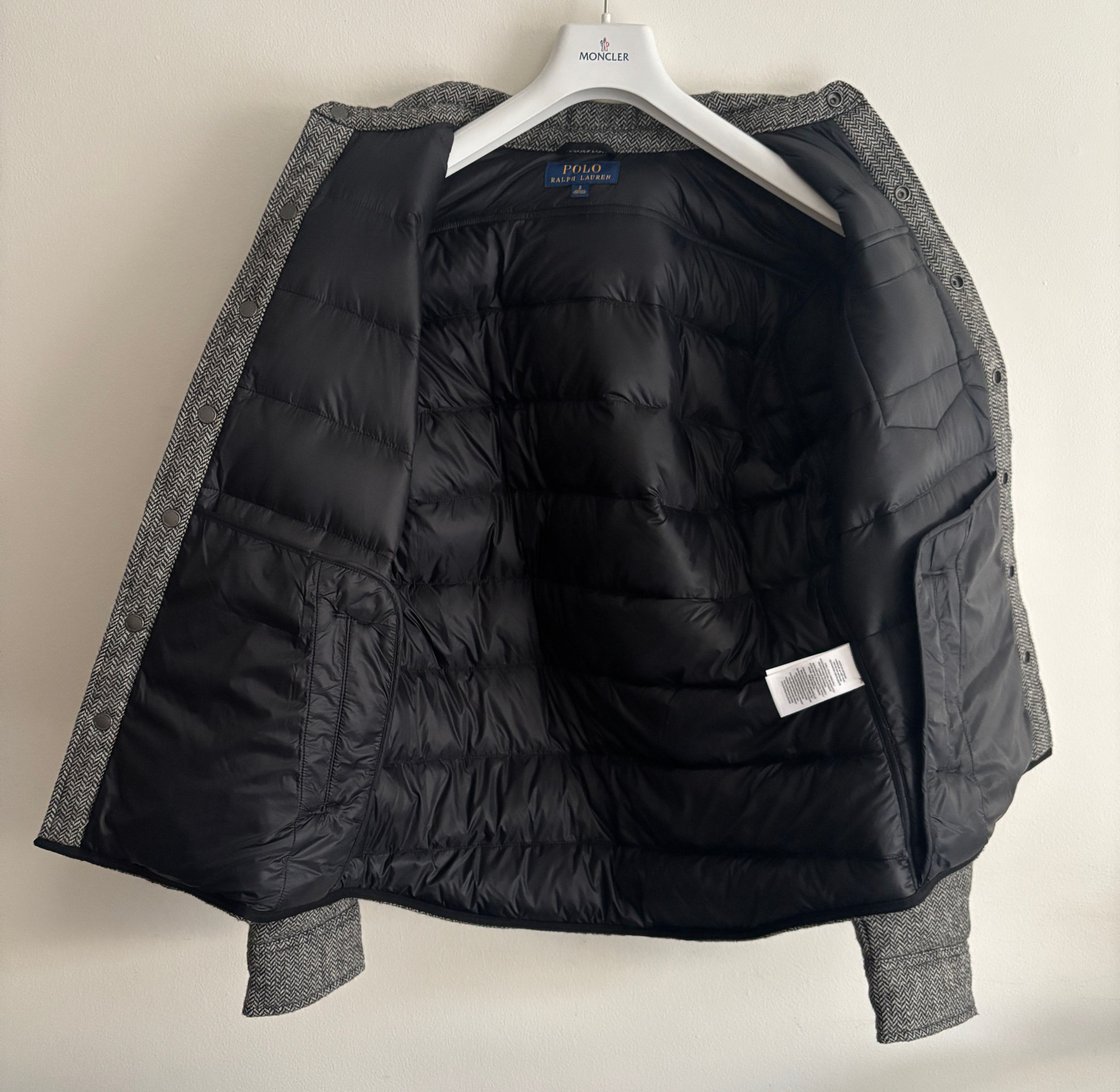 Polo Ralph Lauren BNWOT Wool Herringbone 750 Down Puffer Overshirt/Jacket Size US S / EU 44-46 / 1 - 10 Thumbnail