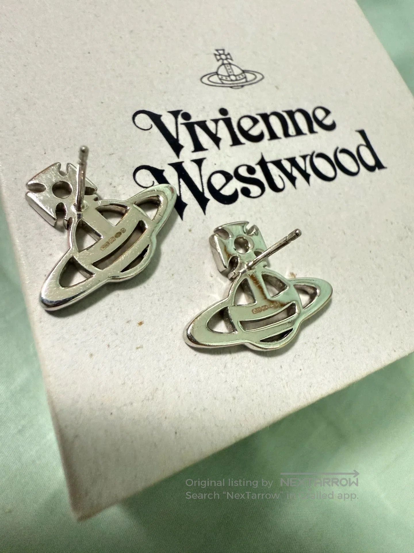 Tiffany & Co. silver saturn stud earrings for women. Size ONE SIZE - 3 Thumbnail