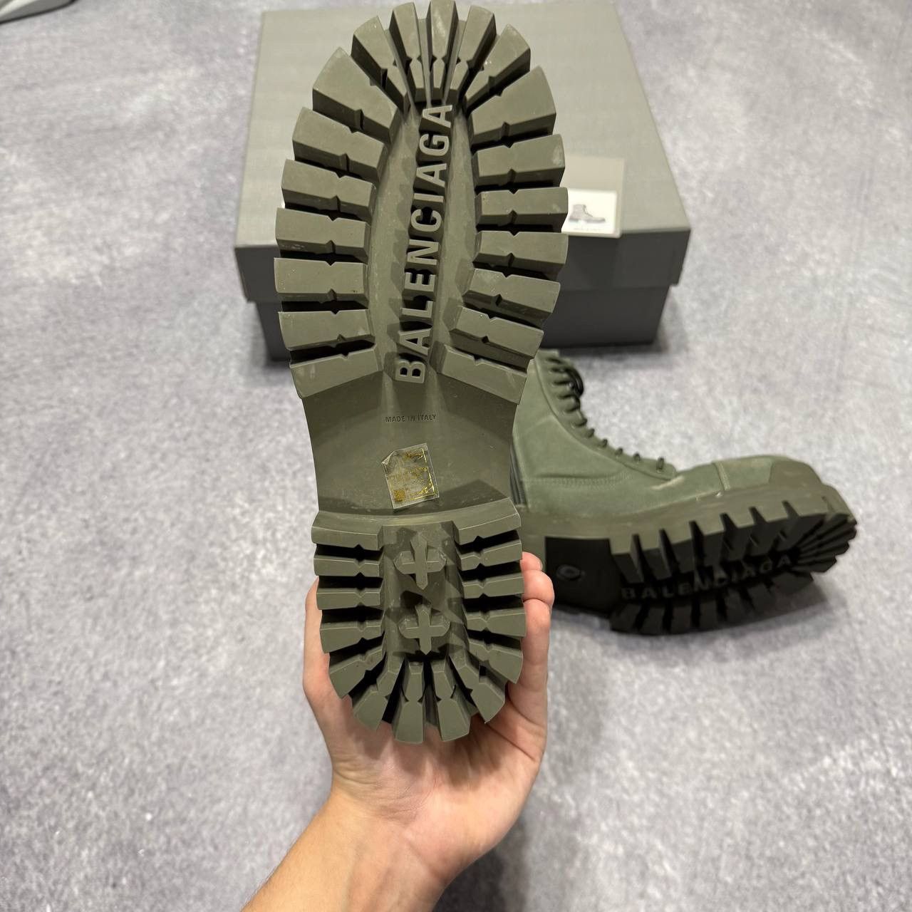 Balenciaga Balenciaga Combat Strike Boot “Worn-Out Khaki” Size US 7 / EU 40 - 10 Thumbnail