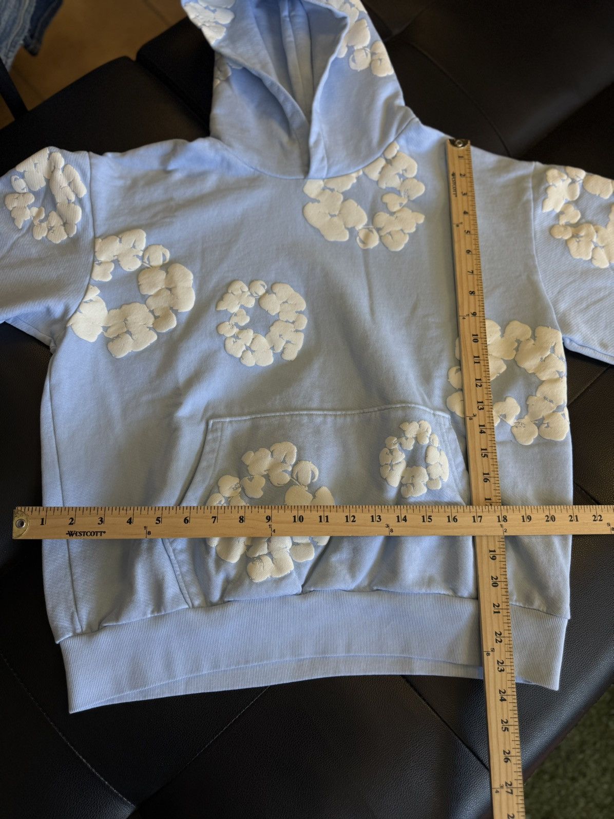 DENIM TEARS Denim Tears Cotton Wreath Hoodie Size M Blue (NEW) Size US M / EU 48-50 / 2 - 9 Thumbnail