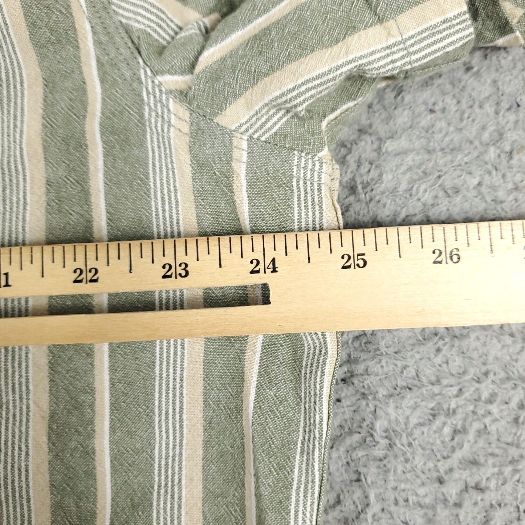 Lucky Brand Lucky Brand Button Up Shirt Mens XL Blue Striped Casual Short Sleeve Size US XL / EU 56 / 4 - 5 Thumbnail