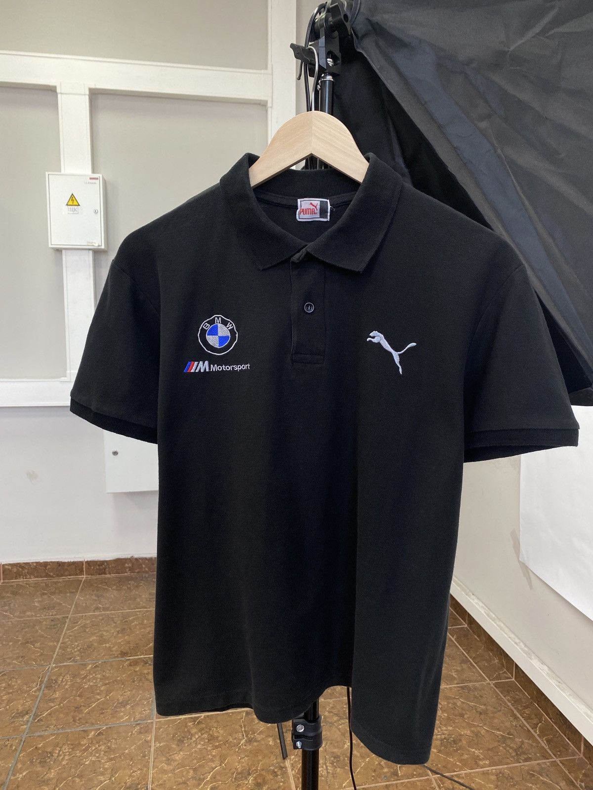 BMW × Puma Vintage 90s BMW Puma F1 Team Racing Graphic Polo T-Shirt Size US M / EU 48-50 / 2 - 1 Thumbnail