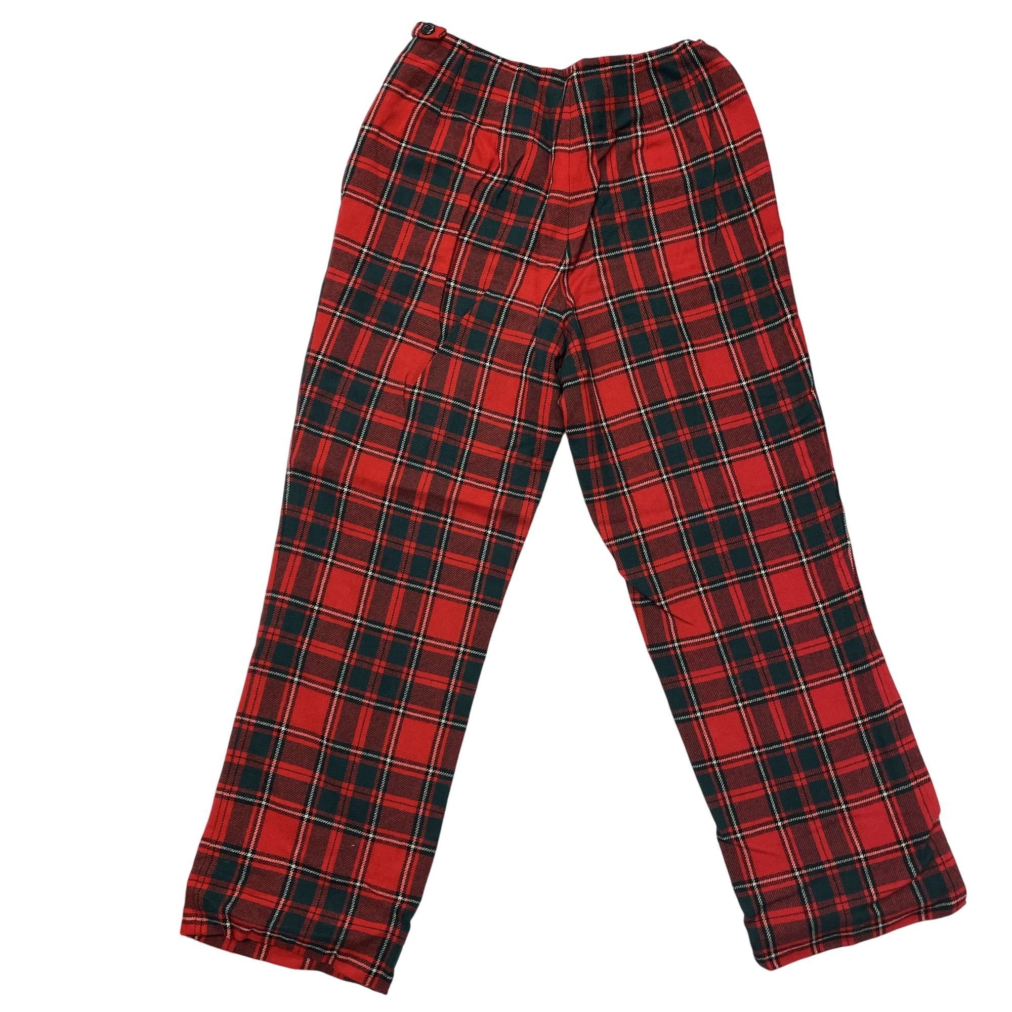 Pendleton Vtg Pendleton TARTAN Christmas Plaid Lined WOOL Pants Slacks Size 26" / US 2 / IT 38 - 4 Thumbnail