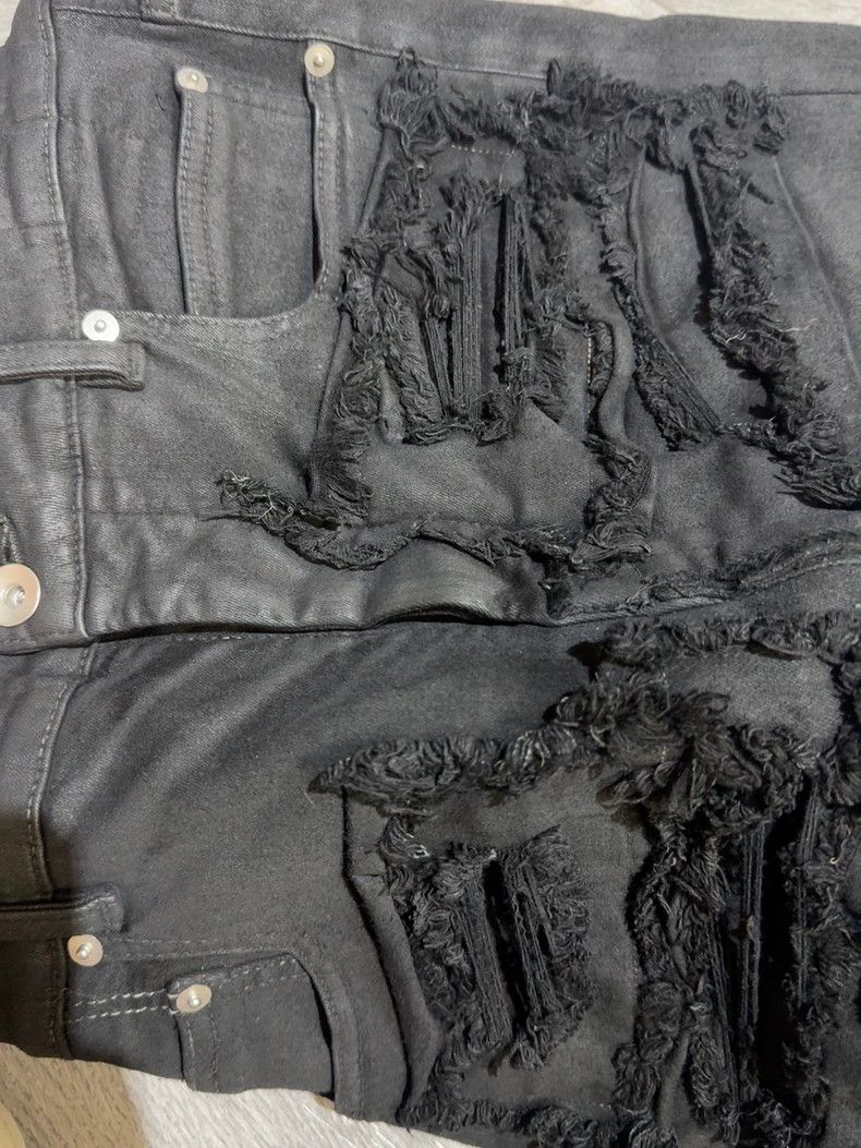Rick Owens Rick Owens 21FW Washed Destroyed Denim Jeans Size US 31 - 9 Thumbnail