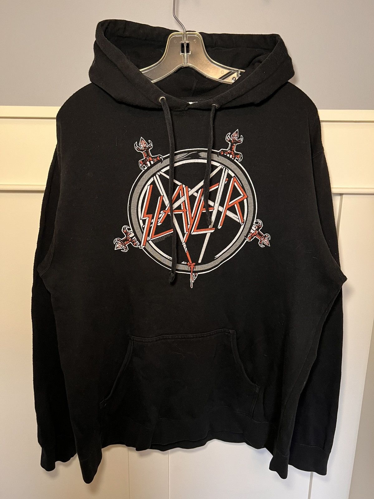 Slayer Vintage 2009 Official Slayer South of Heaven pullover hoodie Size US XL / EU 56 / 4 - 2 Thumbnail