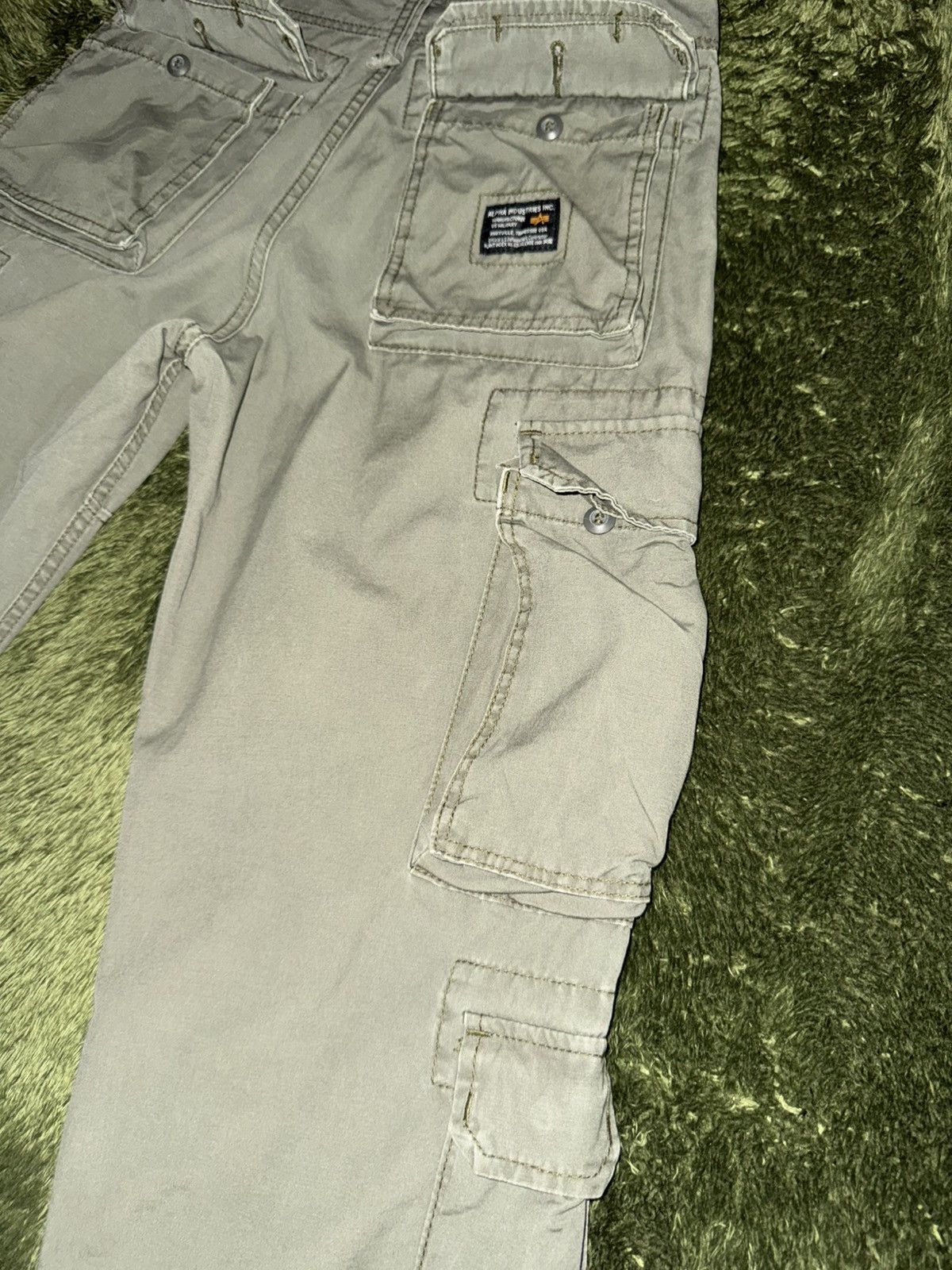 Alpha Industries [S] Alpha Industries Japan Release Multi Cargo Pants Sage Size US 30 / EU 46 - 11 Thumbnail