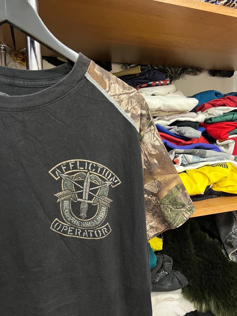 Other Streetwear Y2K Vintage Camo Affliction TShirt Size US XL / EU 56 / 4 - 5 Thumbnail