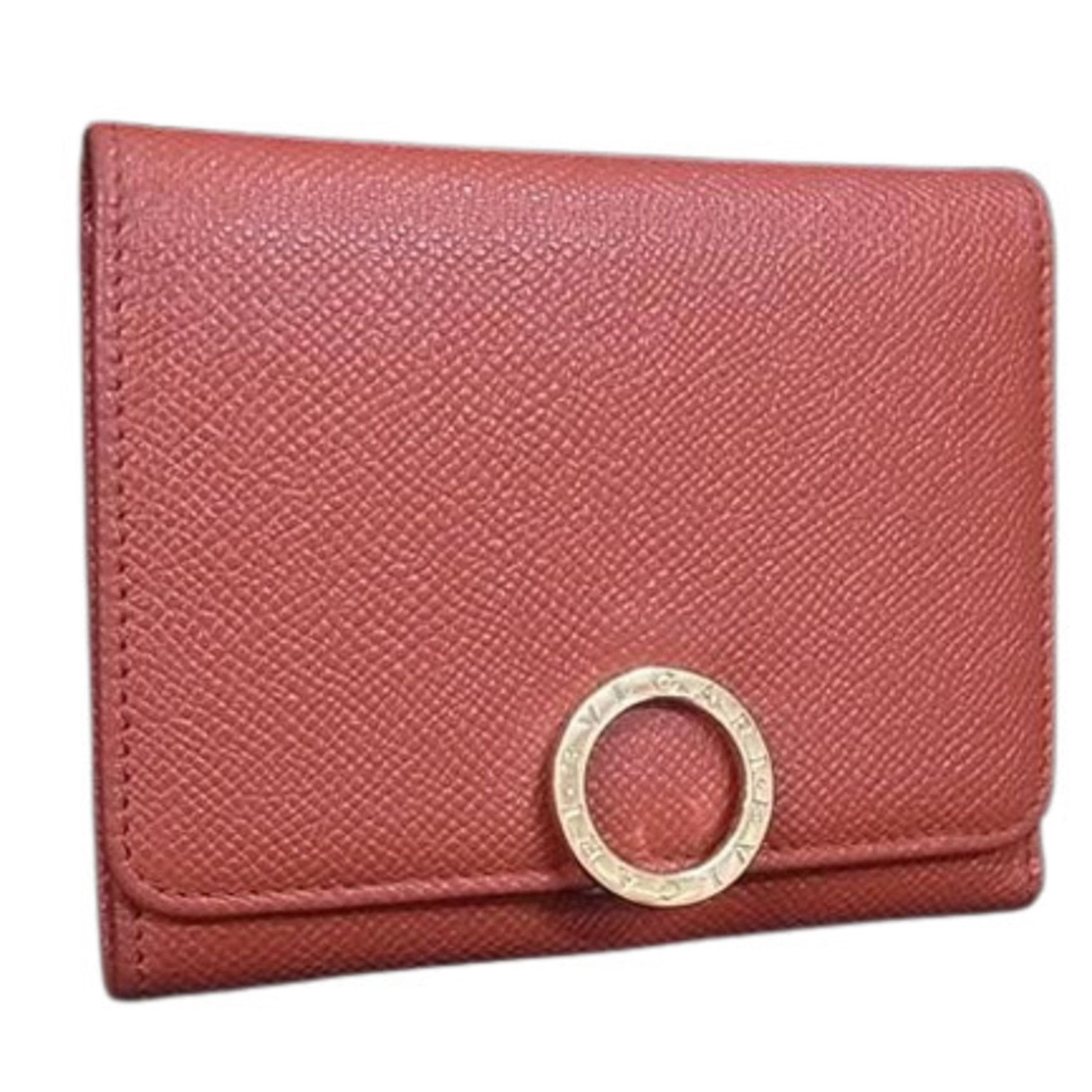 Bvlgari BVLGARI Wallet - Orange Leather Women's Tri-fold Clip Size ONE SIZE - 1 Thumbnail