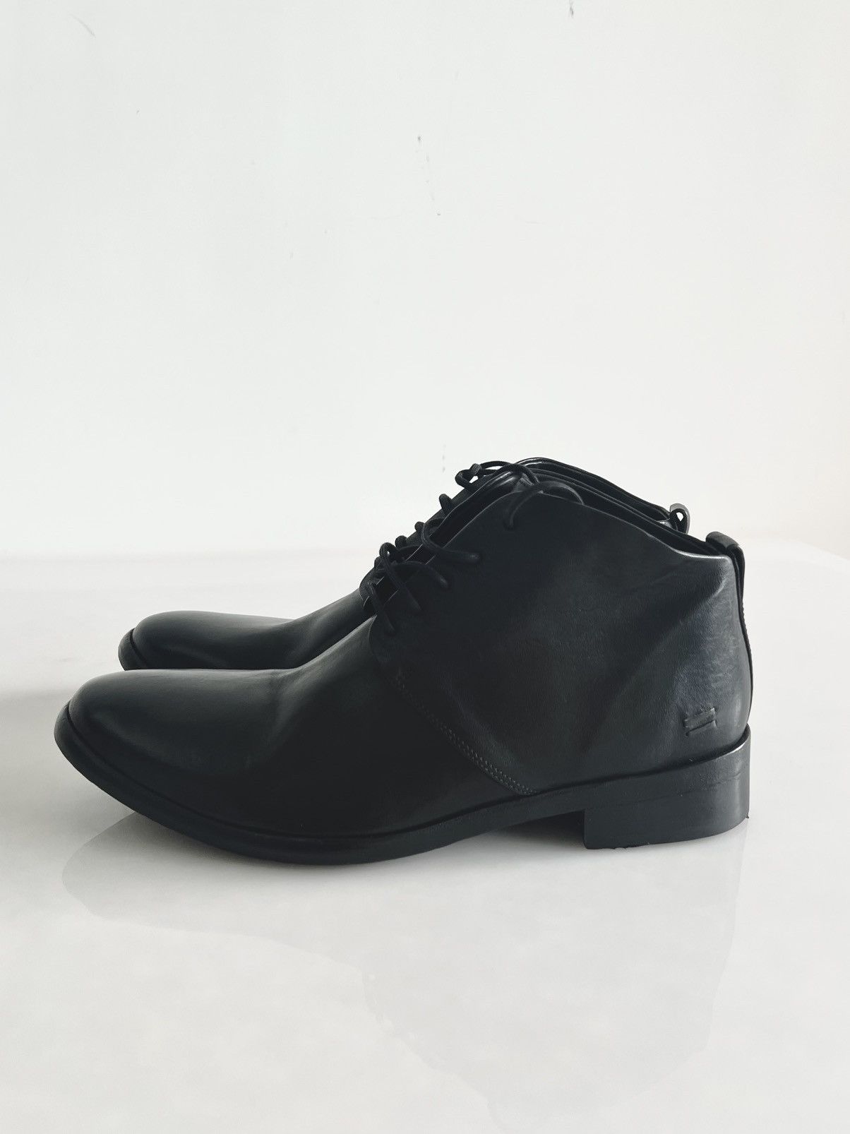 The Last Conspiracy THE LAST CONSPIRACY - GAGE ​​mid-calf leather derby boots Size US 7.5 / EU 40-41 - 5 Thumbnail