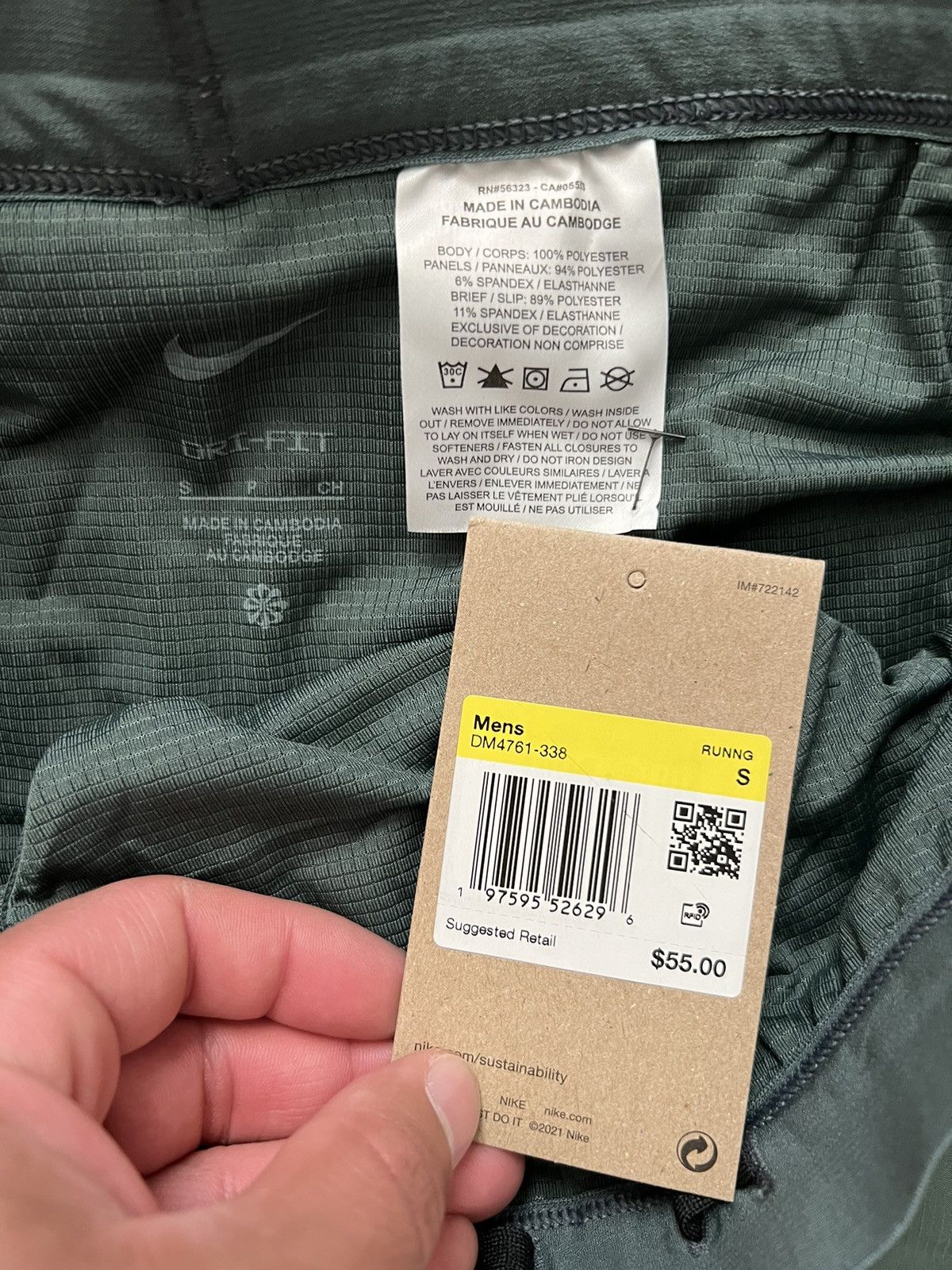 Nike Nike Men’s Dri-Fit Stride 7” 2-in-1 Running Shorts Size US 28 / EU 44 - 9 Thumbnail