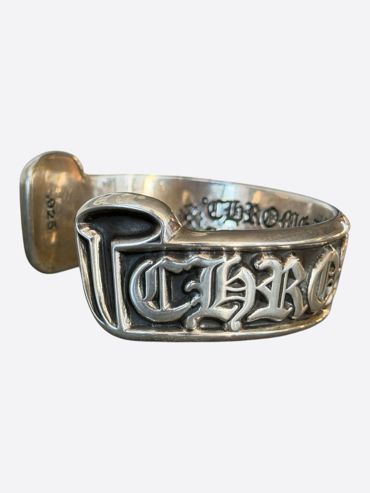 Chrome Hearts Chrome Hearts Silver Scroll Cuff Bracelet Size ONE SIZE - 3 Thumbnail
