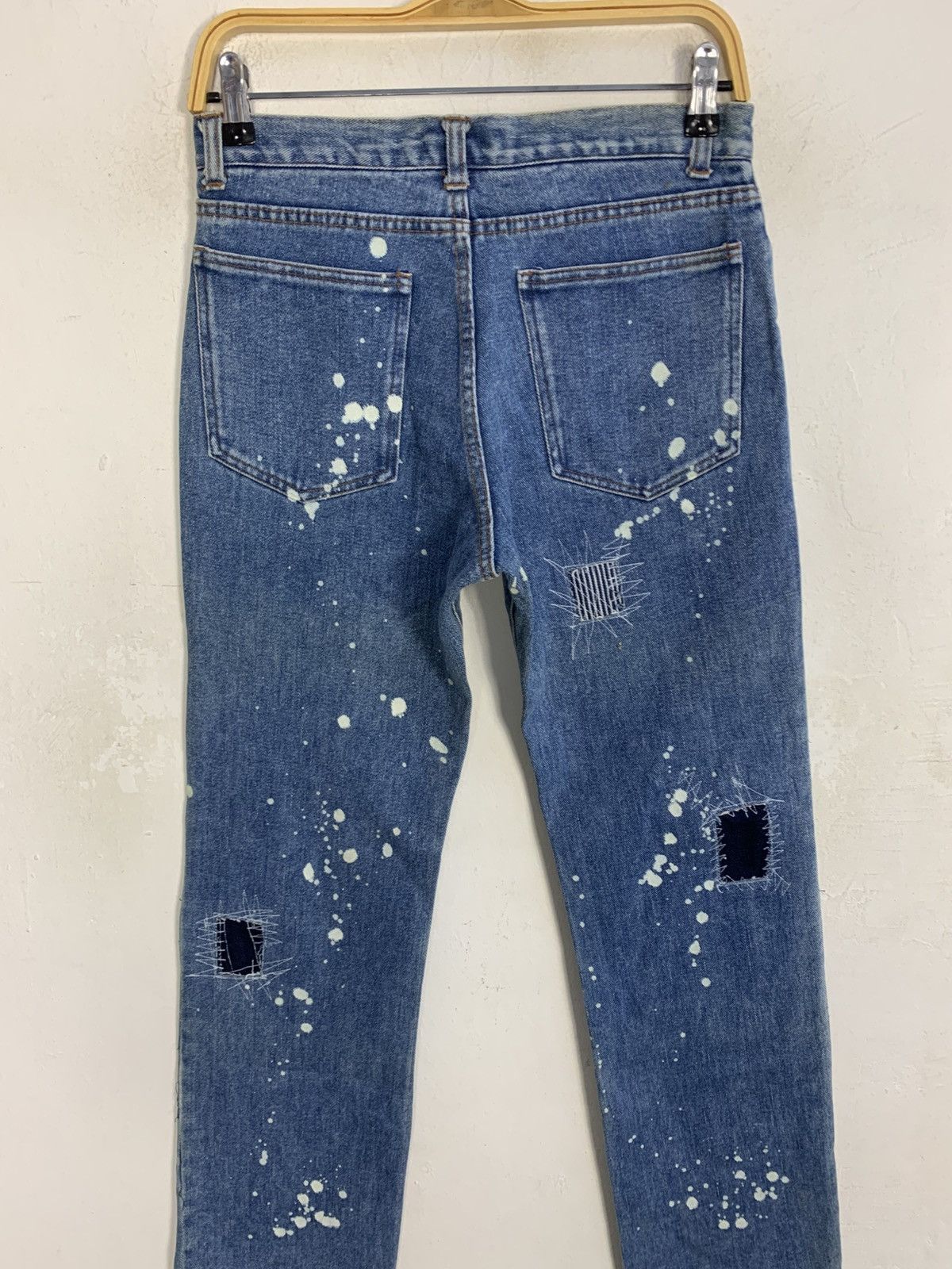 Japanese Brand Kurt Cobain Paint Splash Printed Jtu Classic Denim Jeans Size US 28 / EU 44 - 4 Thumbnail