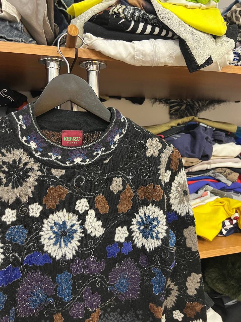Kenzo Kenzo Paris Vintage 90s Crazy Wool Knitted Luxury Sweater Size M / US 6-8 / IT 42-44 - 3 Thumbnail