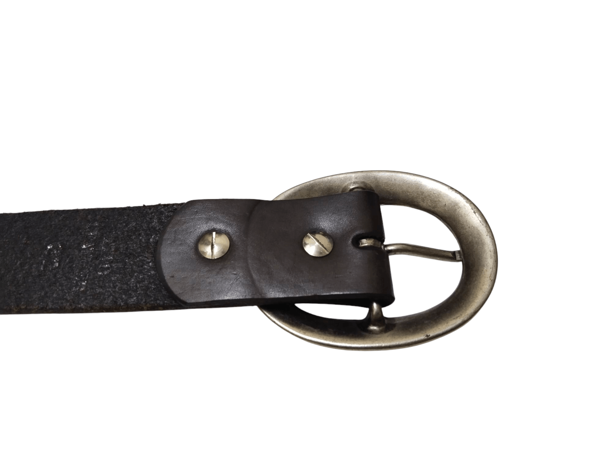 Genuine Leather × Vintage Vintage Leather Belt Size 28-32 Size 32 - 3 Thumbnail