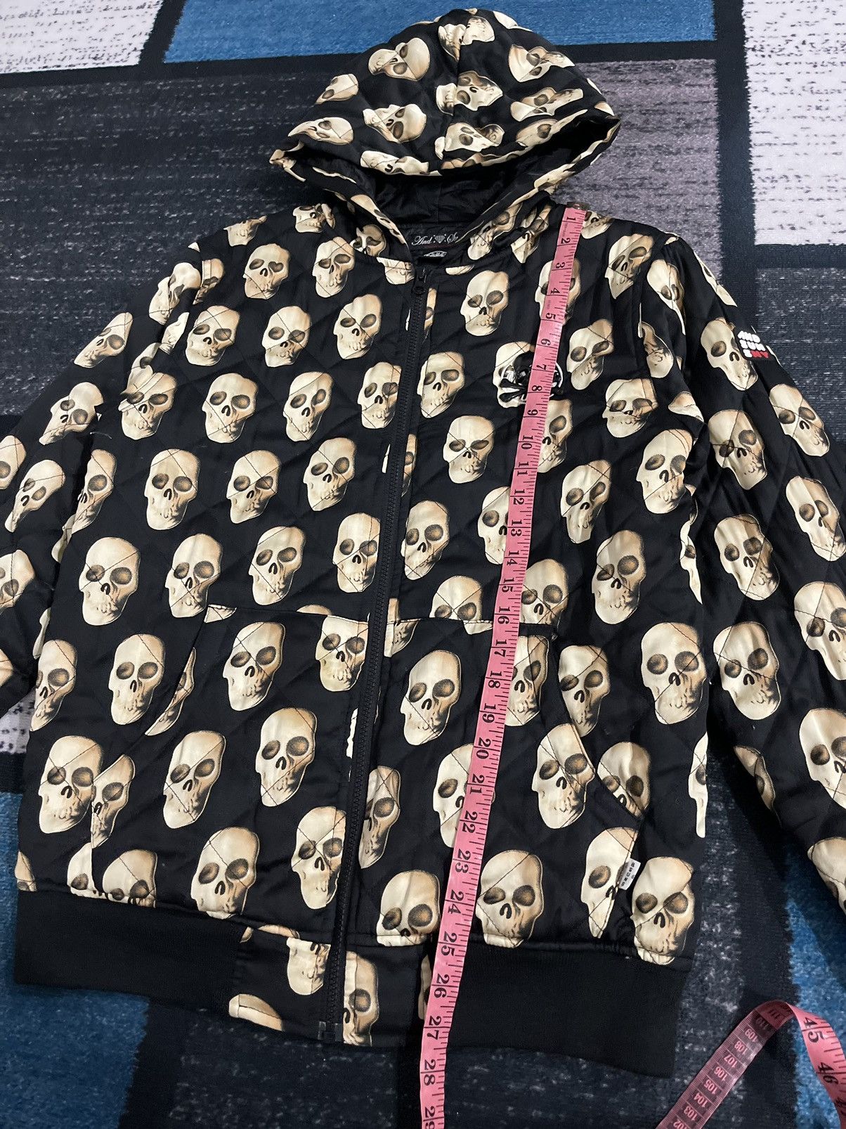 Japanese Brand AND SUNS SKULS FULLPRINT HOODIE JACKET Size US L / EU 52-54 / 3 - 20 Thumbnail