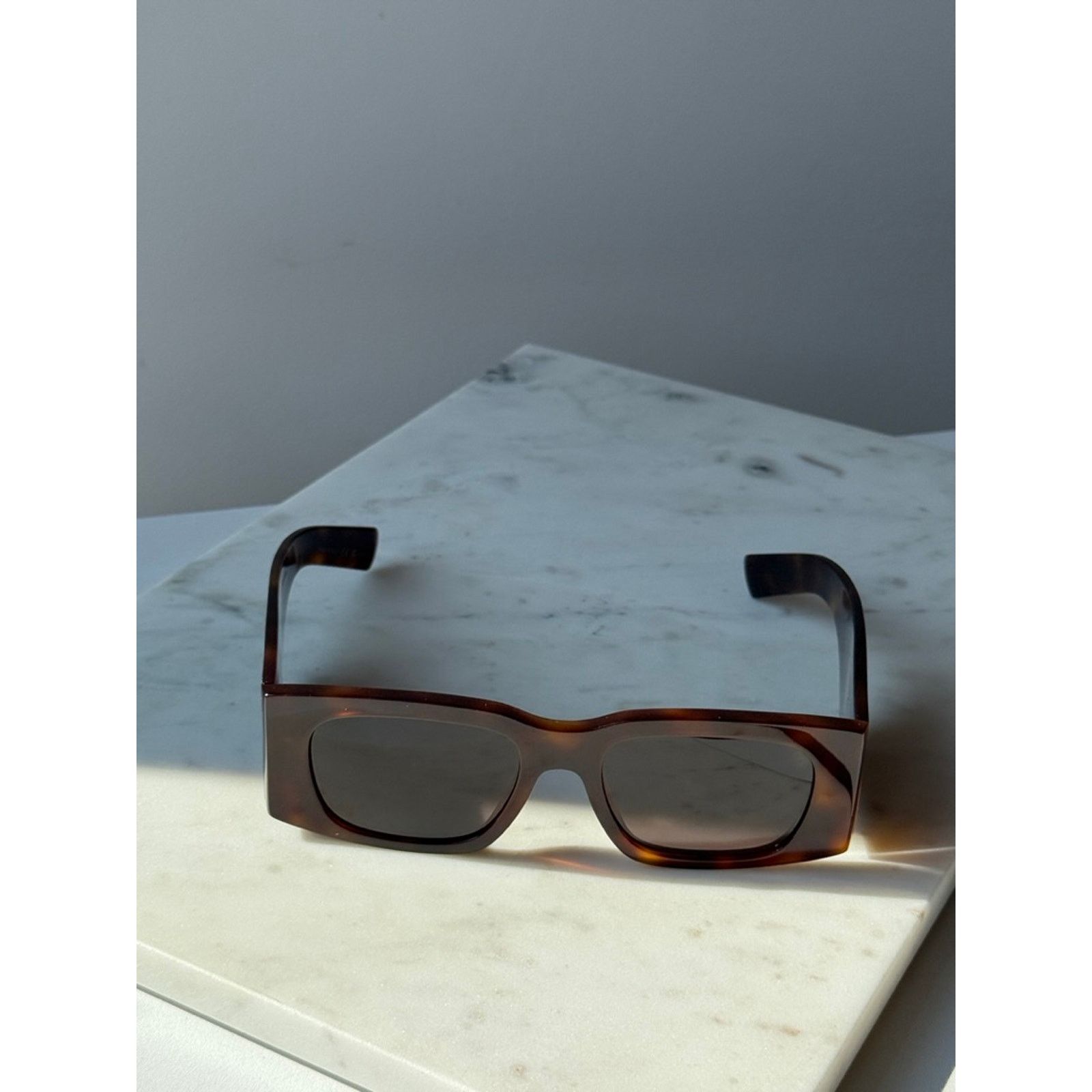 Saint Laurent Paris NEW Saint Laurent SL654 Sunglasses in Havana Brown $545 Size ONE SIZE - 7 Thumbnail