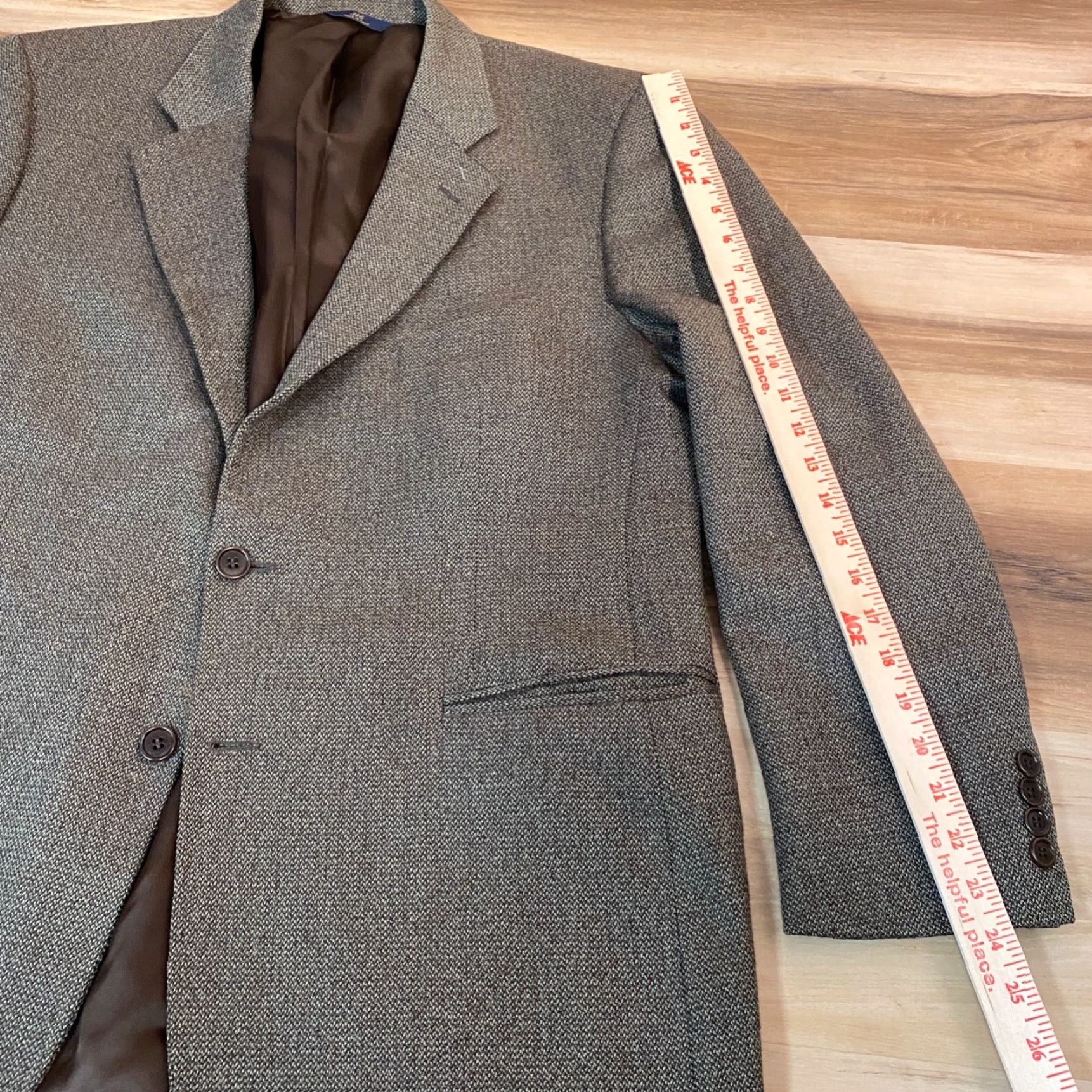 Brooks Brothers Brooks Brothers Blazer Mens 44R Green Wool 2-Button Single-Breasted Sport Jacket Shirt? Size 44R - 5 Thumbnail