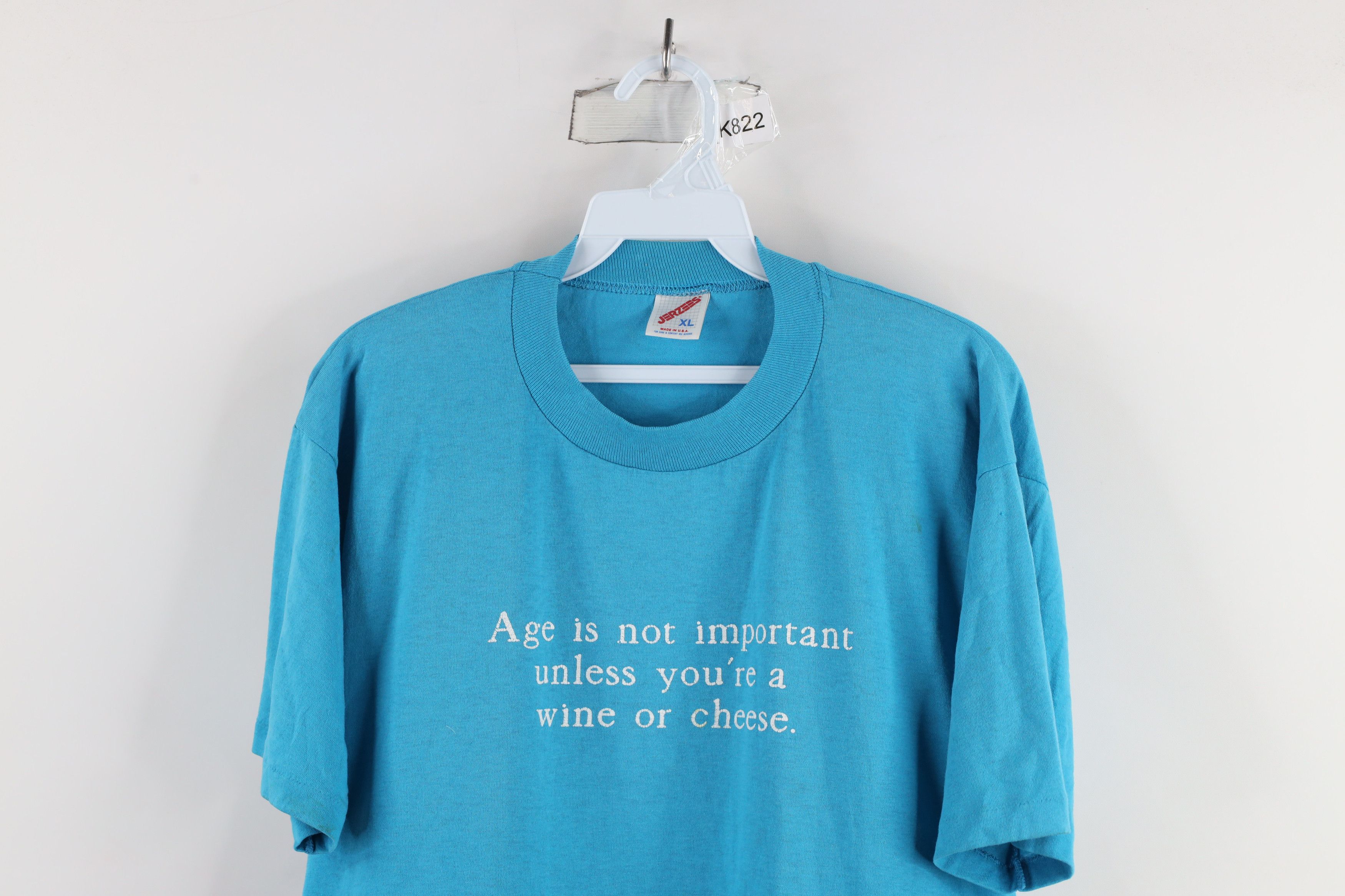 Vintage Vintage 90s Unless You're a Wine or Cheese T-Shirt USA Size US XL / EU 56 / 4 - 2 Thumbnail