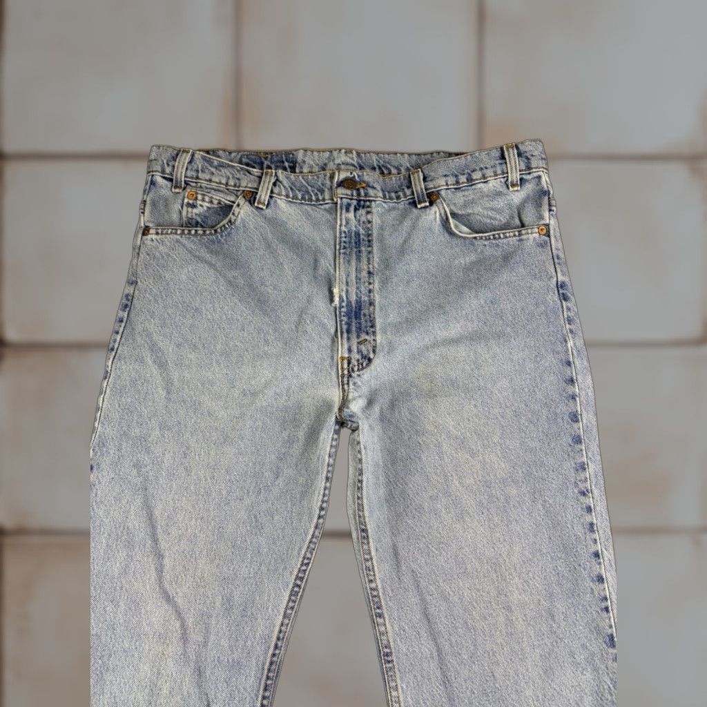Levi's VINTAGE Levi’s 517 Orange Tab Jeans Bootcut Denim 90s Men 40x30 Blue Jeans 38x28 Inseam 28 Pockets Blue Denim Mens Jeans Size US 40 / EU 56 - 1 Thumbnail