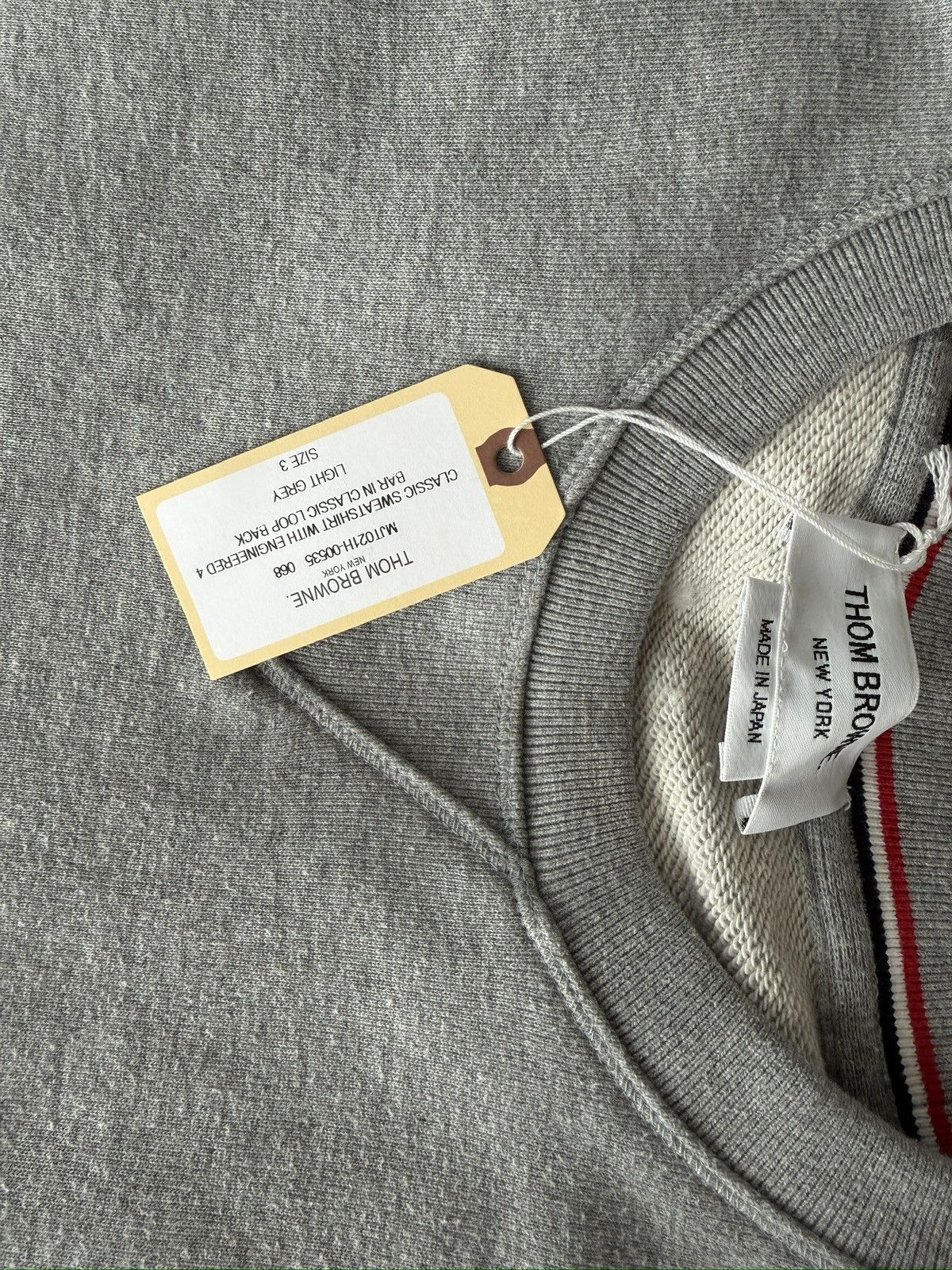 Thom Browne Thome Browne 4-Bar Cotton Classic Sweatshirt Size US M / EU 48-50 / 2 - 8 Thumbnail