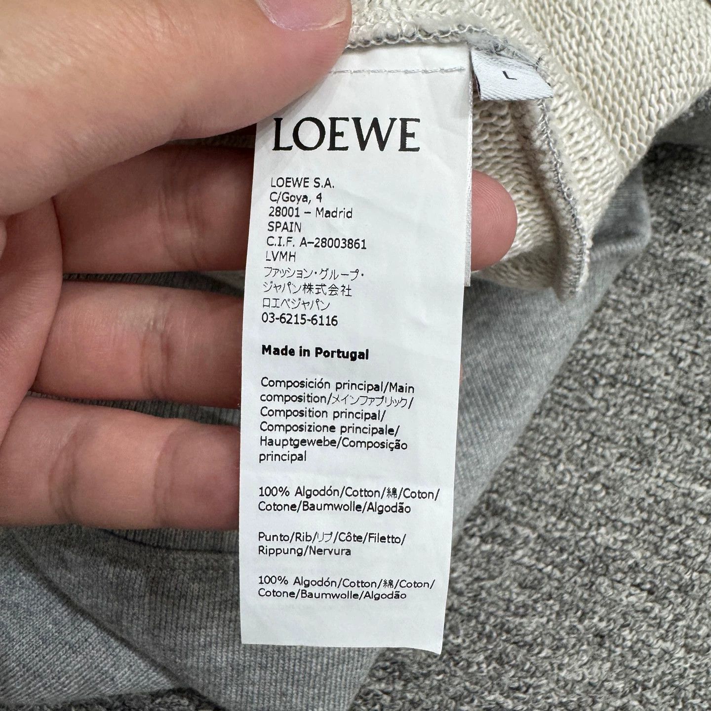 Loewe Loewe Embroidered Logo Sweatshirt L 99 New Size US L / EU 52-54 / 3 - 3 Thumbnail