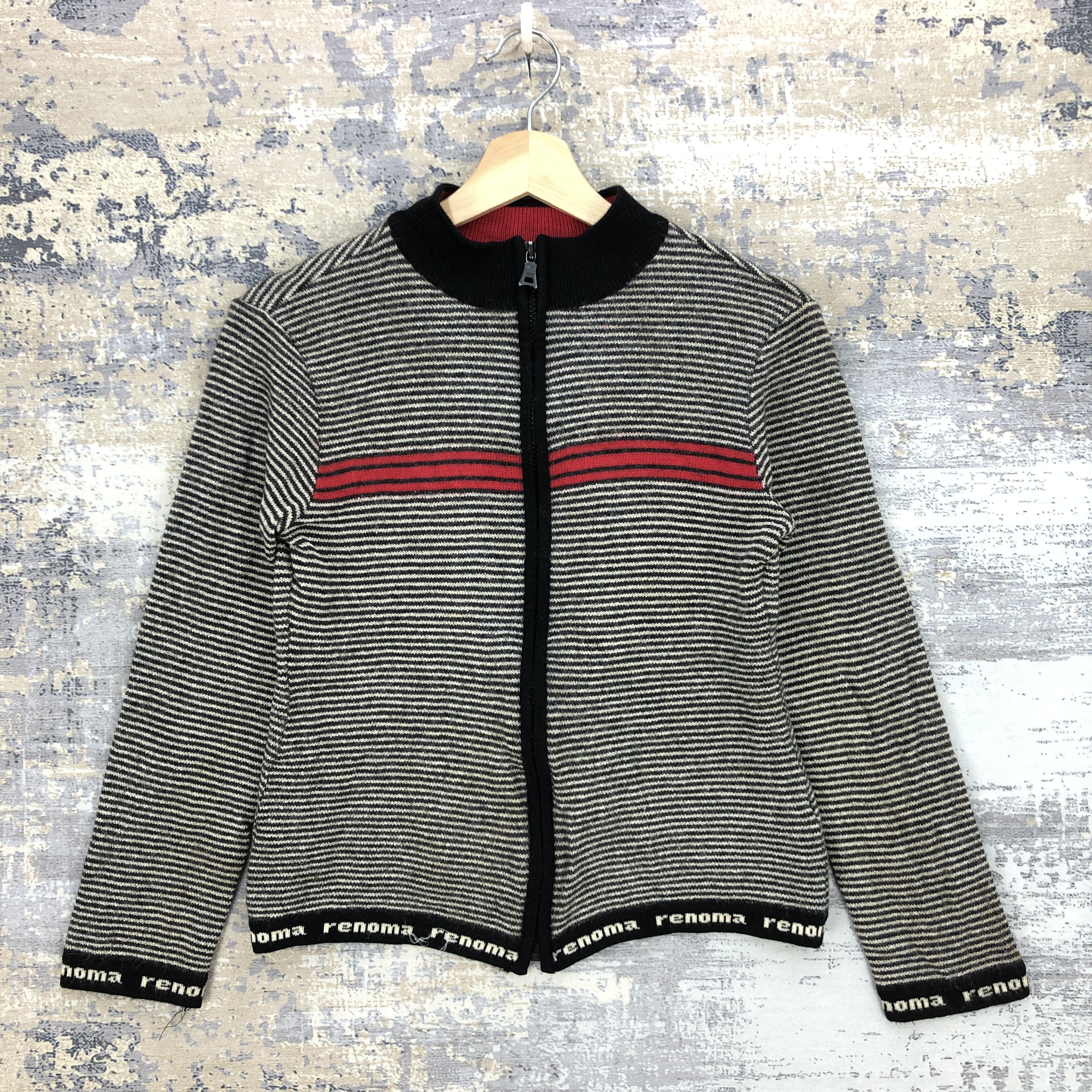 Renoma Vintage 90's Renoma Sweater Renoma Zipper Sweatshirt Size US S / EU 44-46 / 1 - 1 Thumbnail