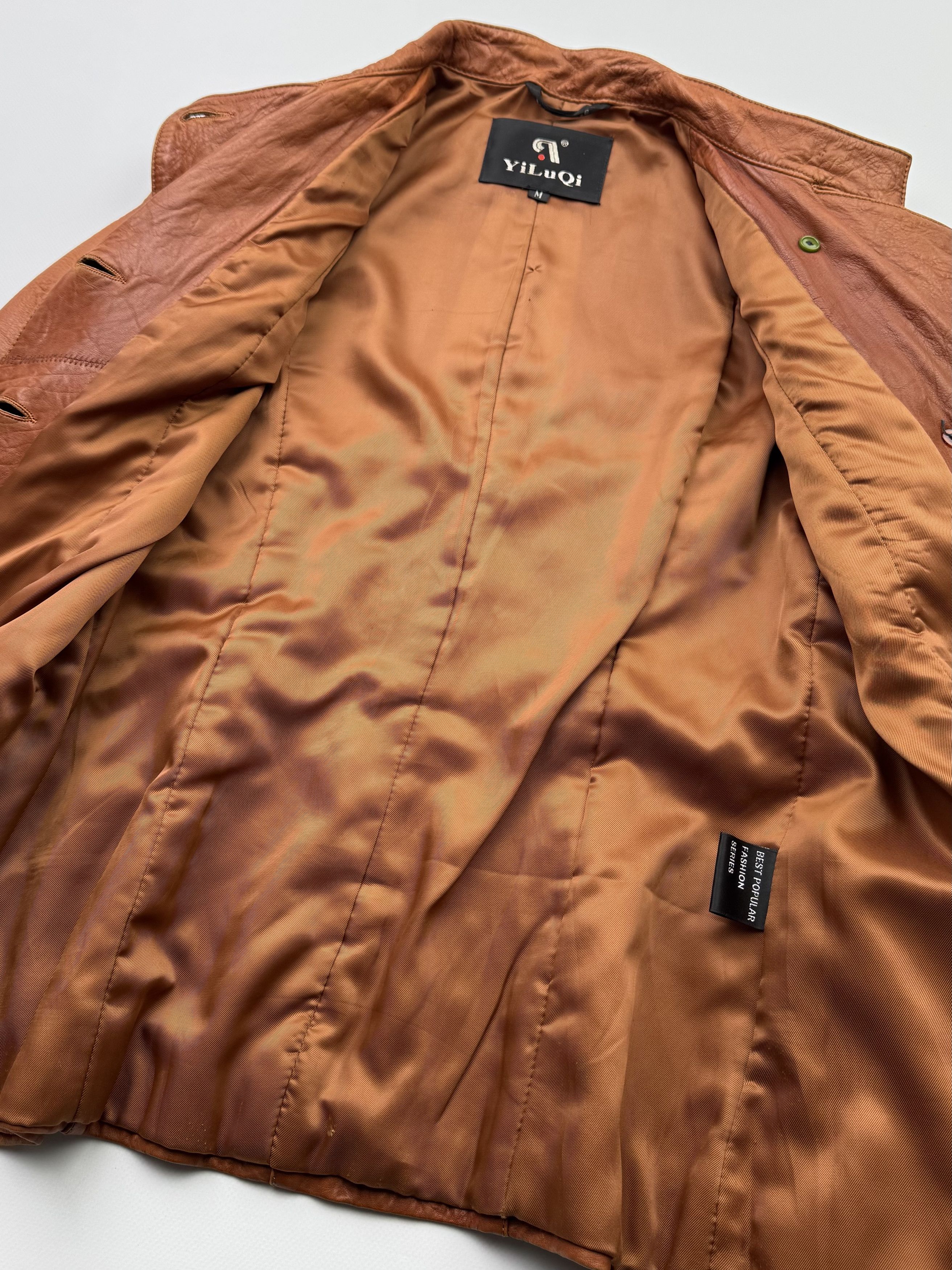 Vintage Vintage Leather Jacket With Straps B523(V88)E2 Size M / US 6-8 / IT 42-44 - 8 Thumbnail