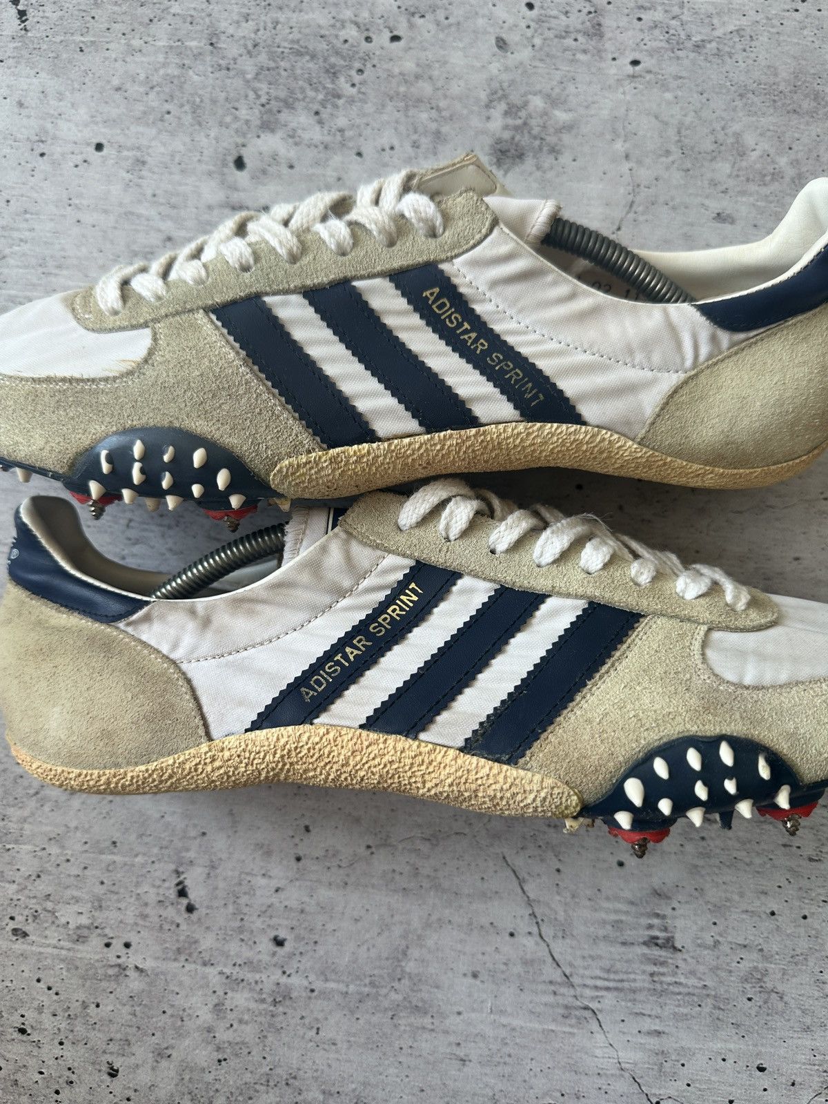 Adidas Rare Vintage 80s Adidas Adistar Sprint Spikes 11.5 US Size US 11.5 / EU 44-45 - 8 Thumbnail