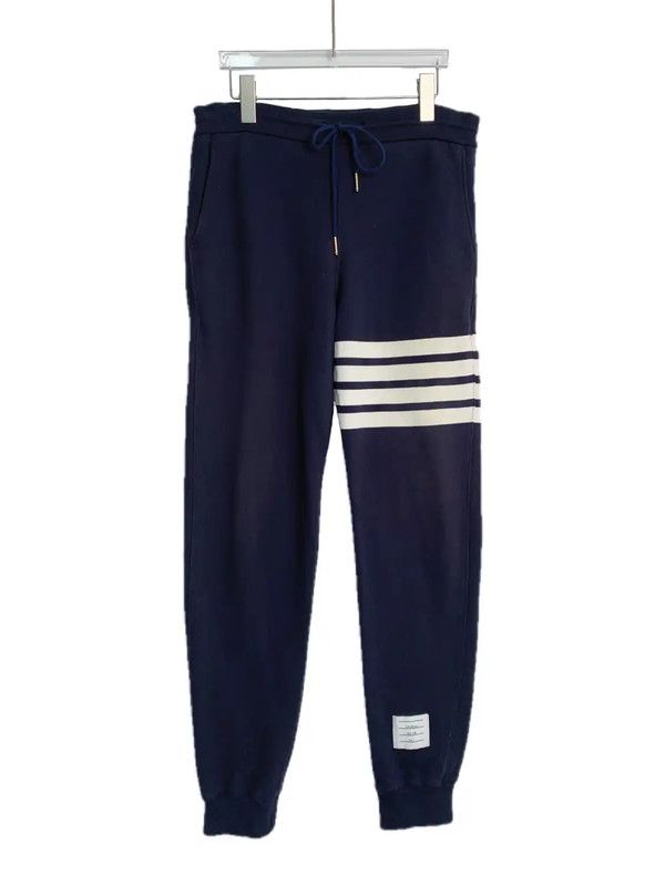 Thom Browne Thom Browne Men's Navy Cotton Casual Pants 0089 Size US 26 / EU 42 - 1 Thumbnail