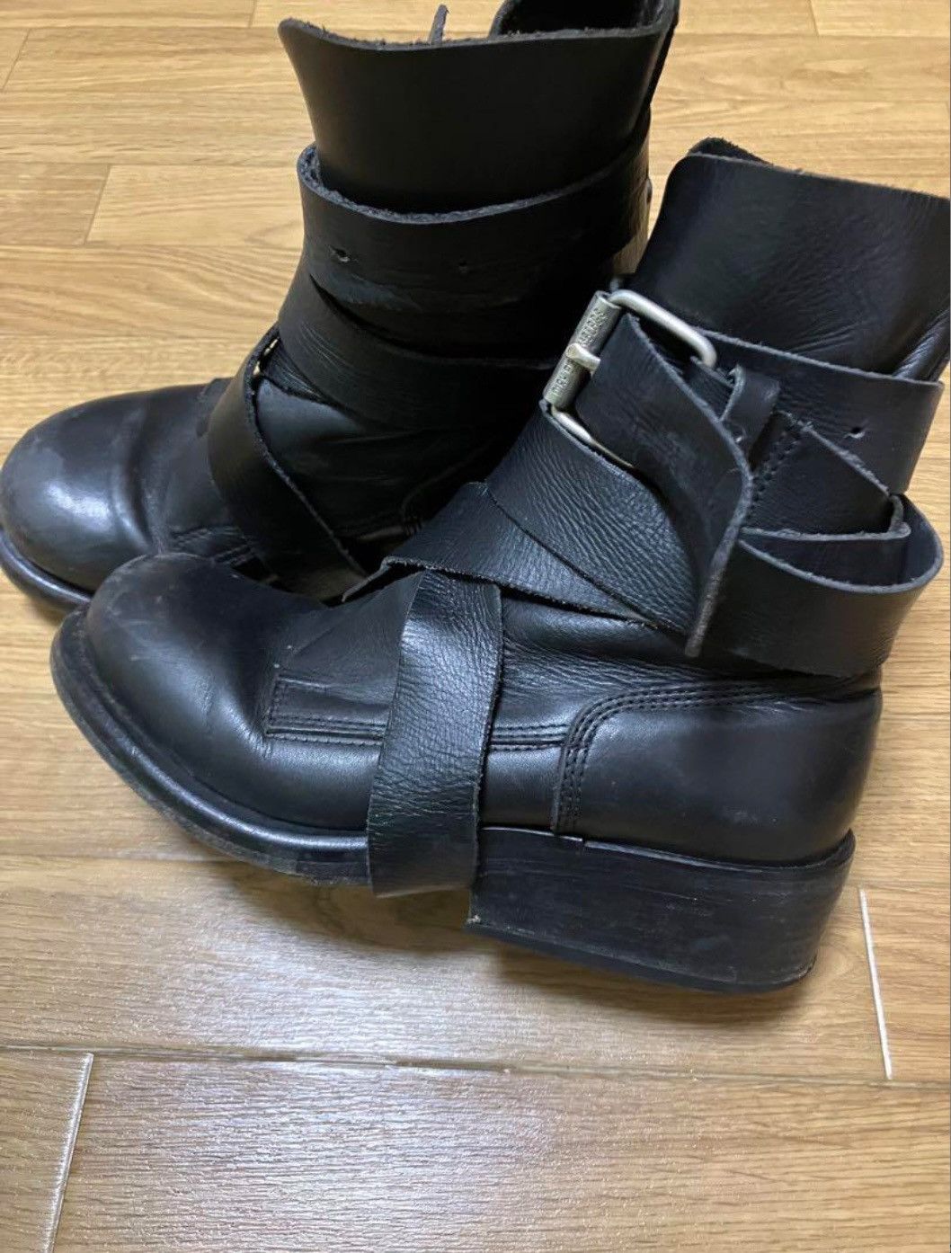 Dirk Bikkembergs AW 97 tornado wrap belted boots