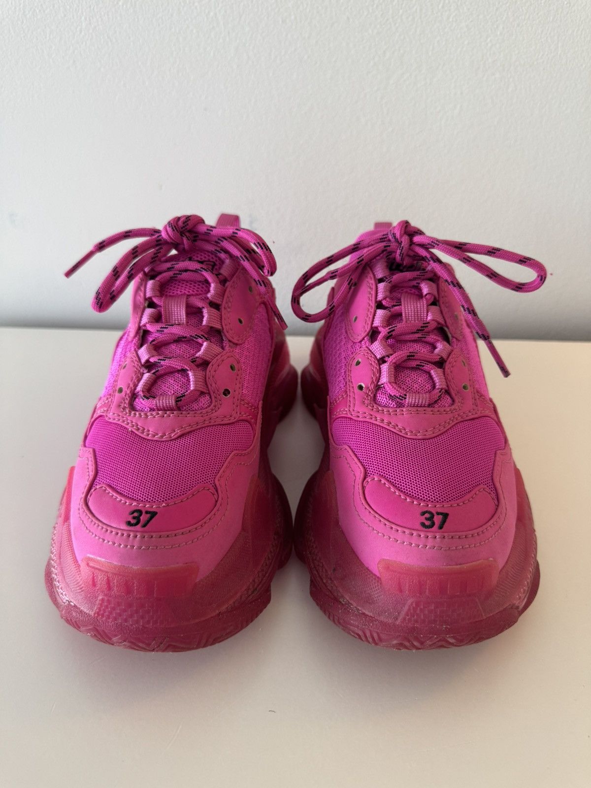 Balenciaga Balenciaga Pink Triple S Size US 7 / IT 37 - 3 Thumbnail