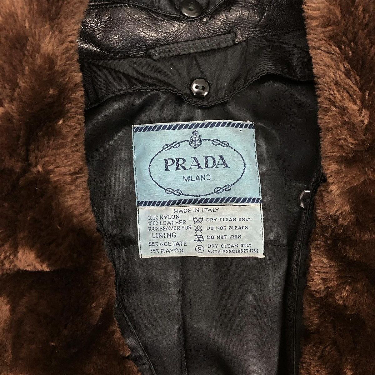 Prada Prada FW93/94 belted nylon leather coat Size M / US 6-8 / IT 42-44 - 7 Thumbnail
