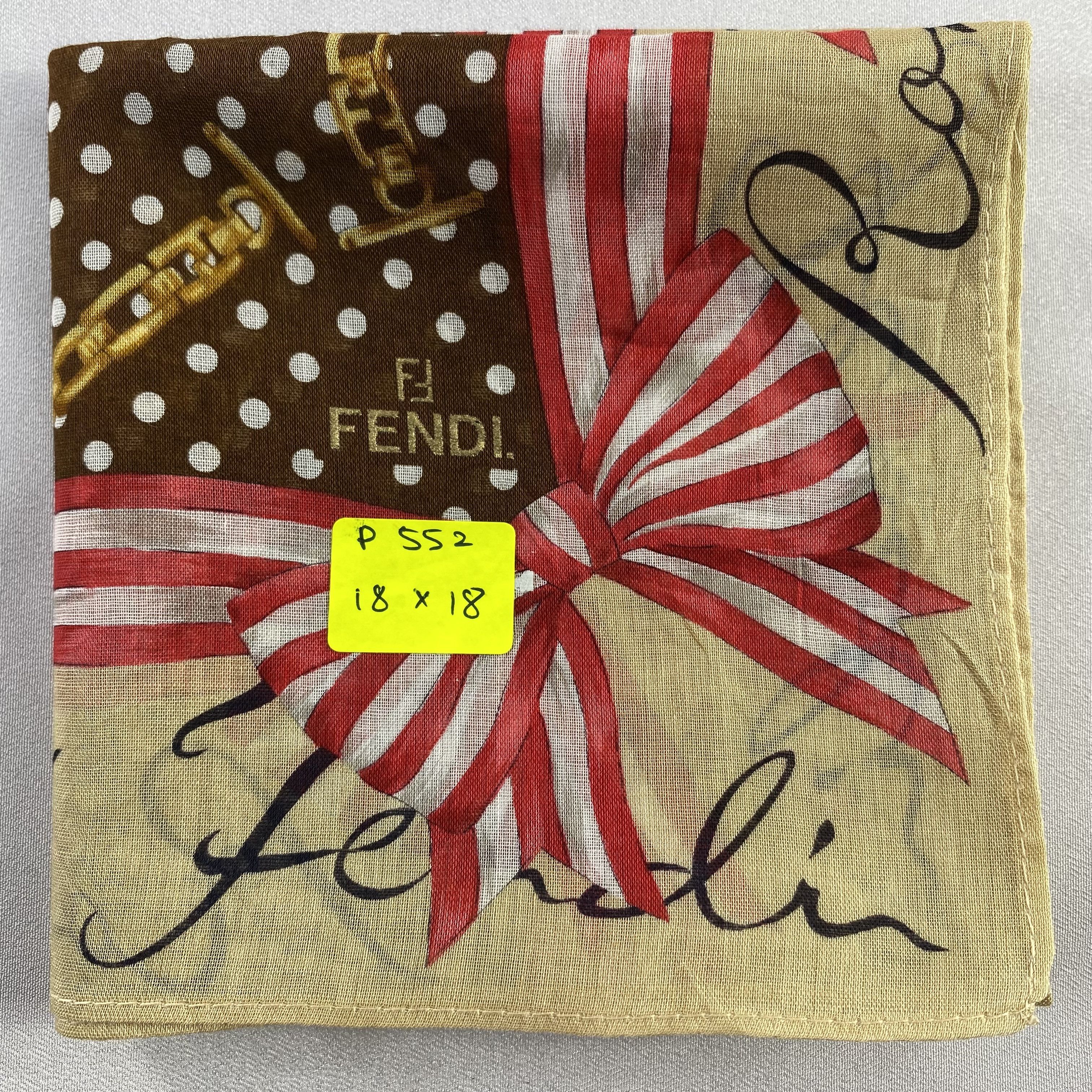Vintage Fendi Handkerchief / Neckerchief / Bandana-P552 Size ONE SIZE - 5 Thumbnail