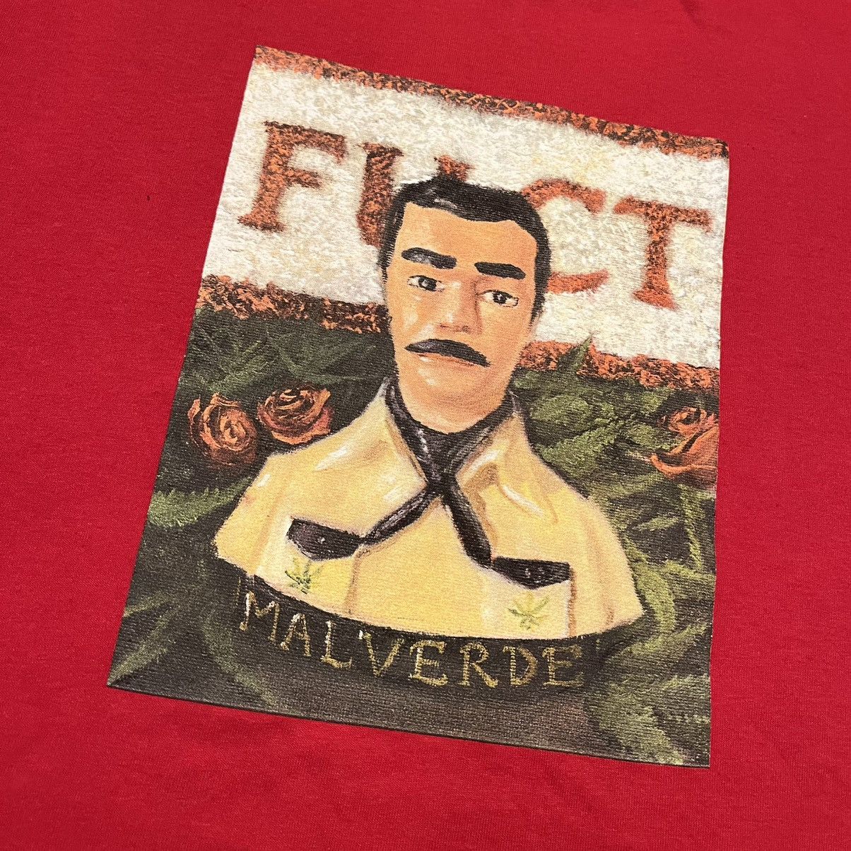 FUCT FUCT Saint Jesús Malverde Graphic Logo Tee Shirt Red Size US L / EU 52-54 / 3 - 3 Thumbnail
