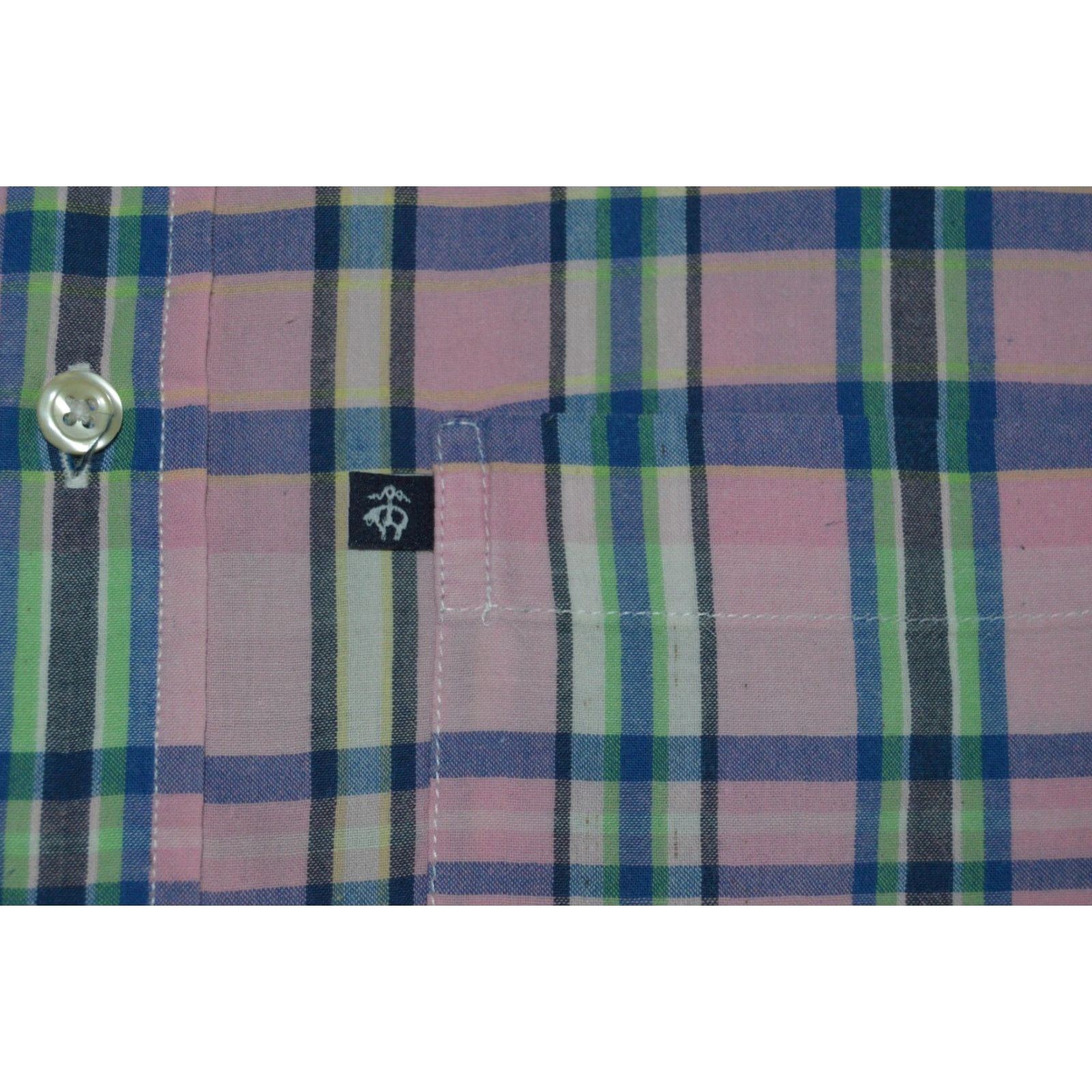 Brooks Brothers Brooks Brothers Men's L/S Shirt Pink Plaid SZ L Cotton Shirt Mens Regular Button-Down Collared Dress Shirt Pink Plaid Brooks Brothers Size US L / EU 52-54 / 3 - 3 Thumbnail
