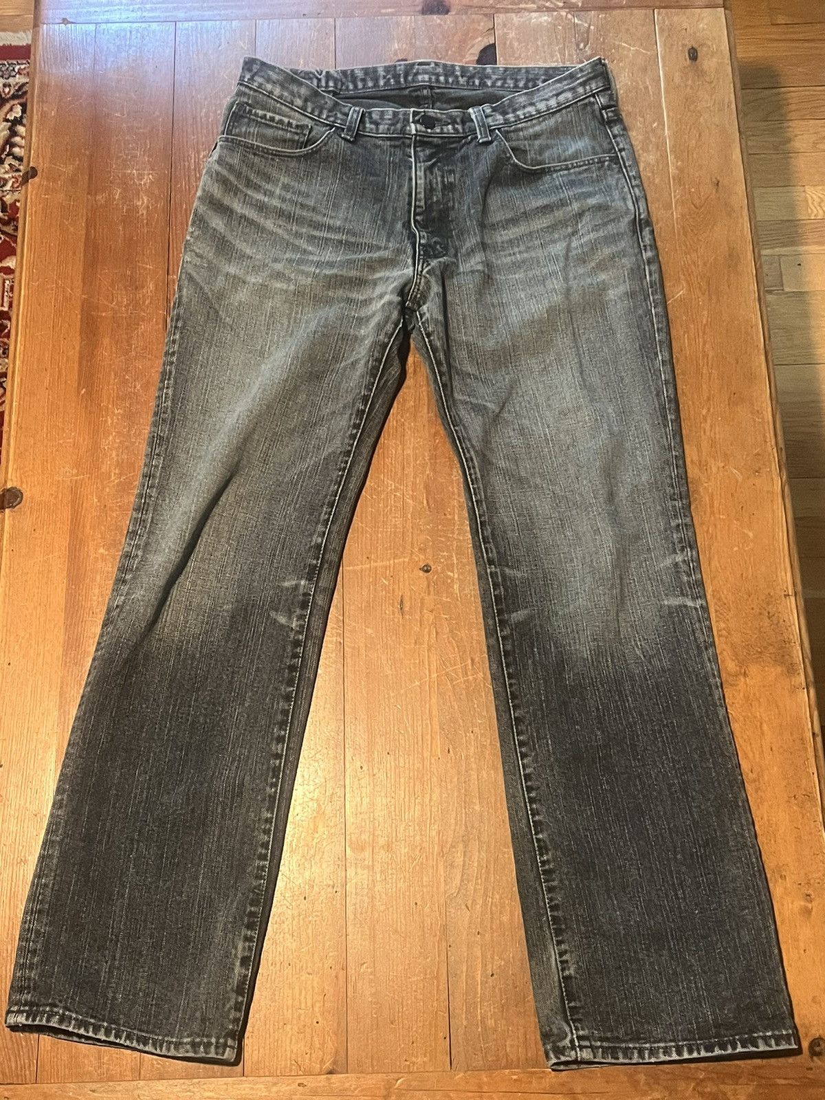 image of Number N Ine Number Nine Double Pocket Pain Denim in Black, Men's (Size 30)