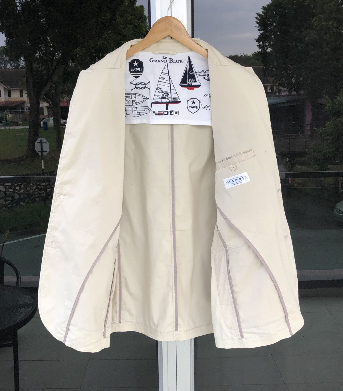 Le Grande Bleu (L.G.B.) LE GRAND BLUE L.G.B Capri Blue Campania Blazer / Jacket Size US L / EU 52-54 / 3 - 6 Thumbnail