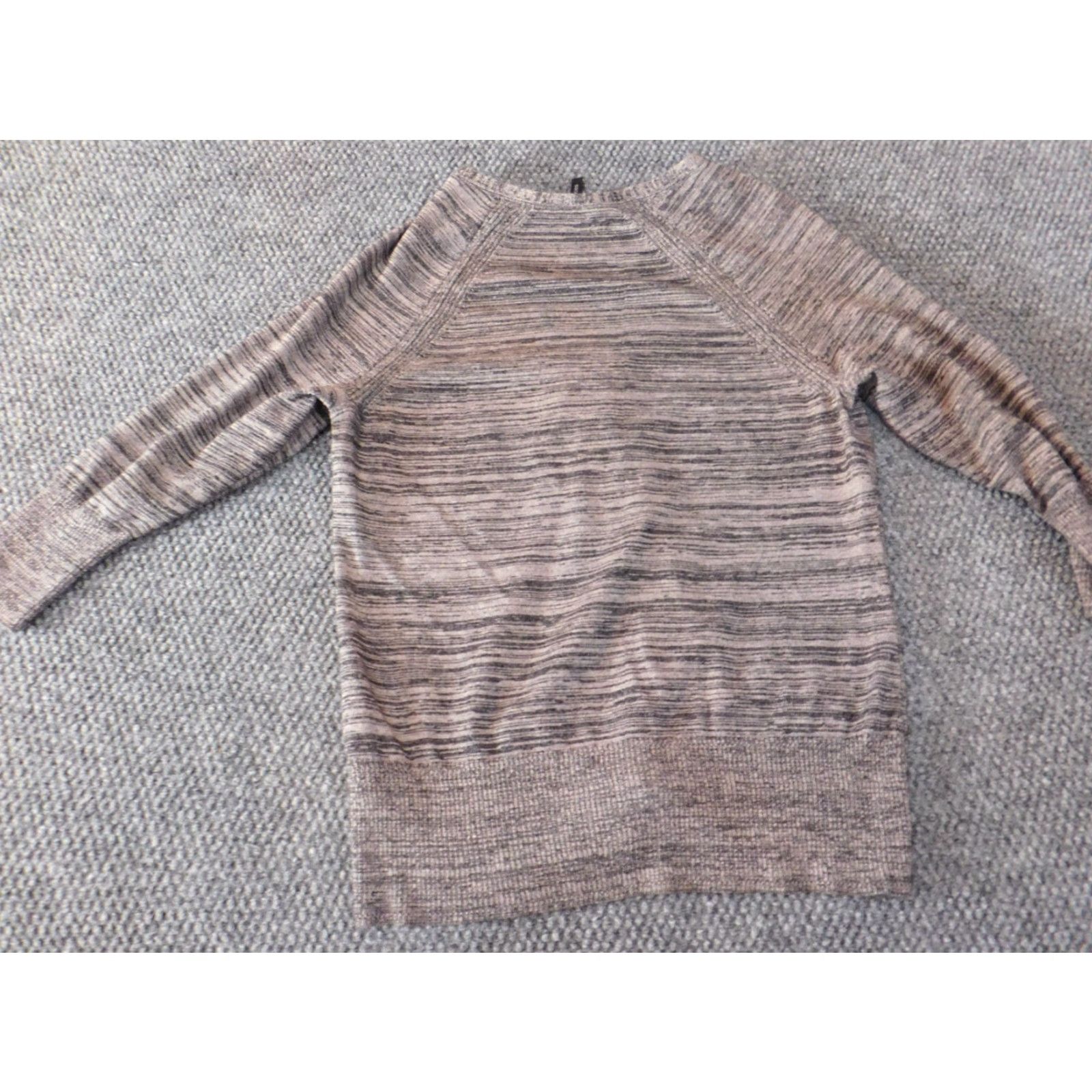 Vintage Maurices Womens Cardigan Sweater L Gray Rayon Knit Crew Neck Raglan Sleeve Bow Button Tie Regular UV100 Size L / US 10 / IT 46 - 7 Thumbnail