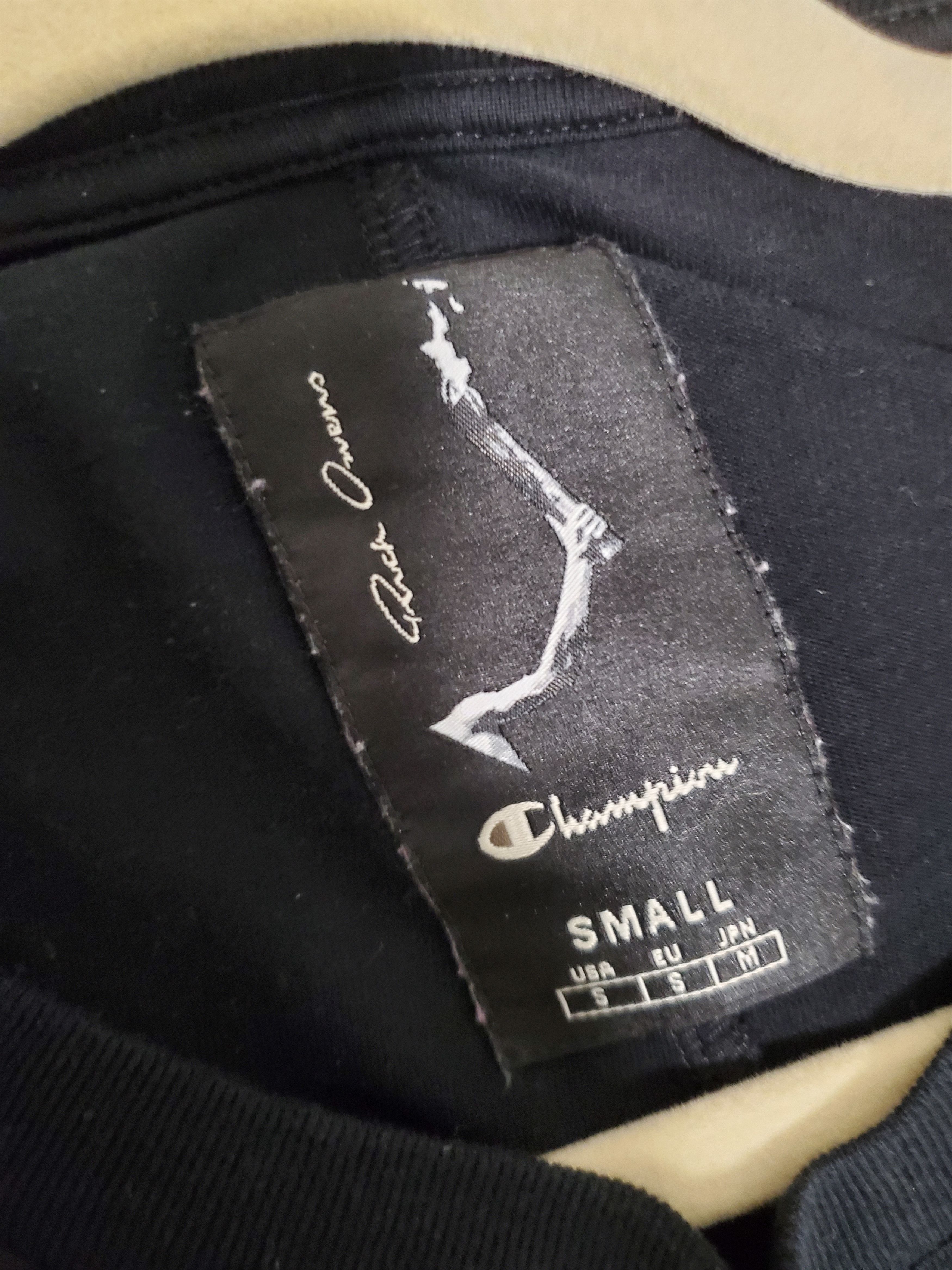 Rick Owens Rick Owens x Champion Tommy T-Shirt Size US S / EU 44-46 / 1 - 3 Thumbnail