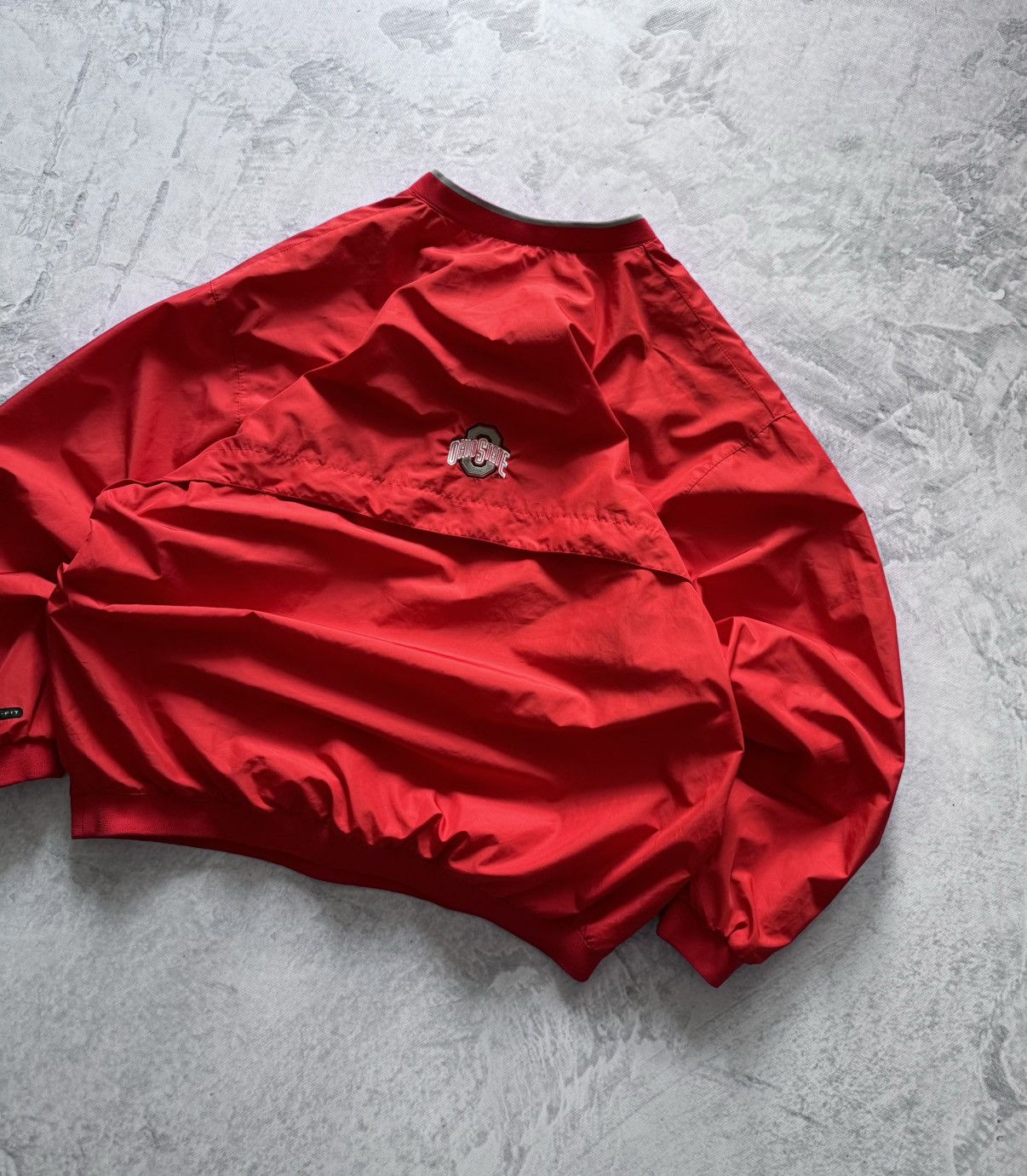 Nike × Vintage 90s Nike Vintage Nylon Center Swoosh Oversize Sweatshirt Y2K Size US XL / EU 56 / 4 - 3 Thumbnail