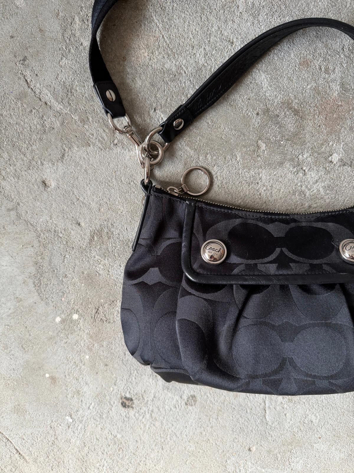 Coach Coach 2Way Poppy Shoulder Bag Black Size ONE SIZE - 3 Thumbnail