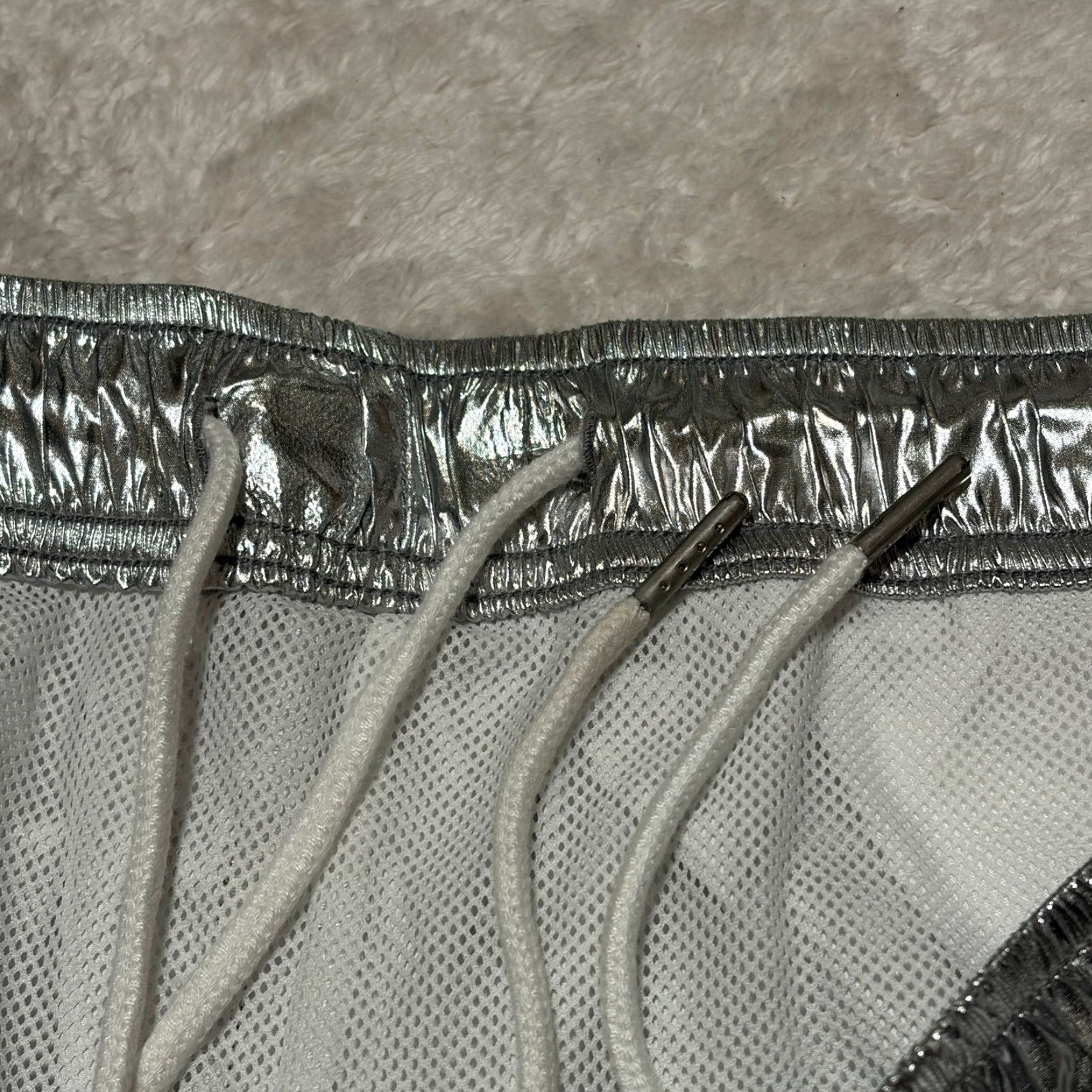 Urban Outfitters Urban Outfitters Pants Mens XL Silver Track Relaxed Polyester Woven Size US 36 / EU 52 - 6 Thumbnail