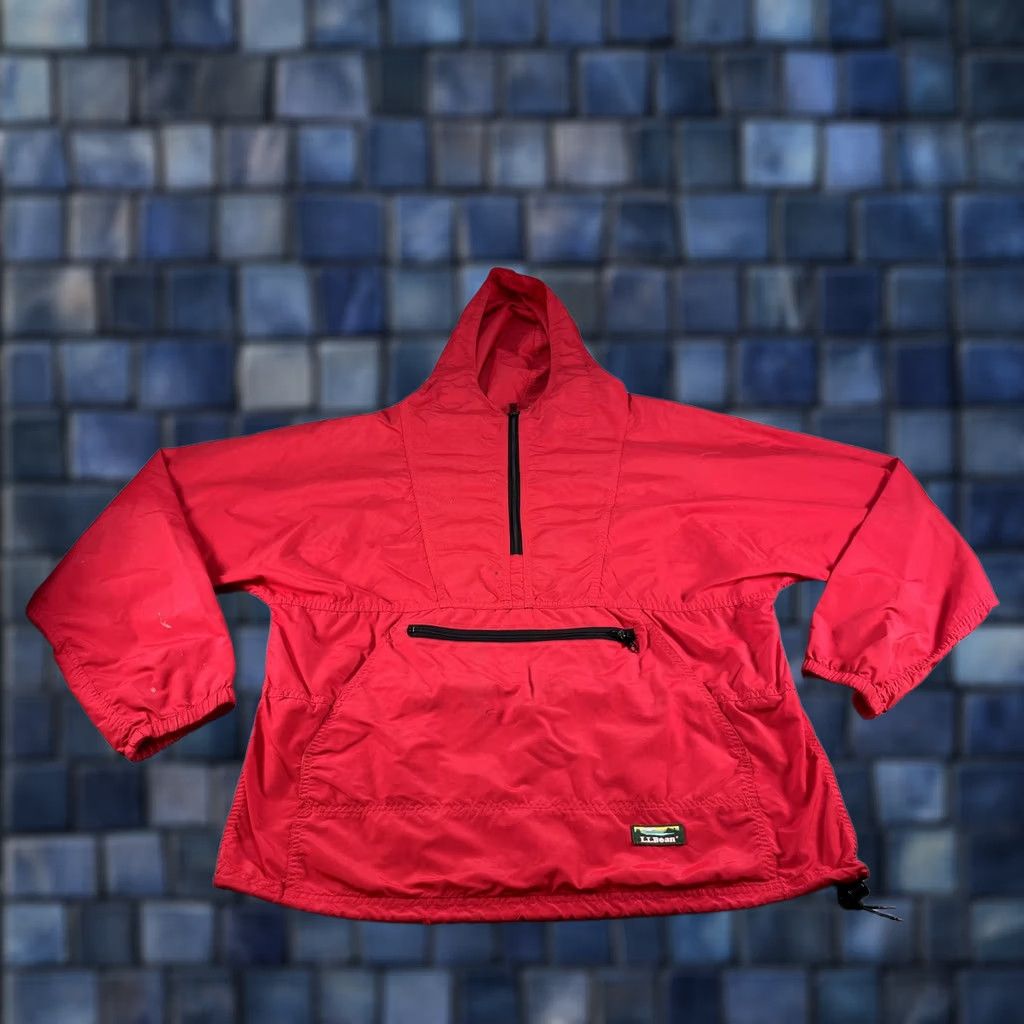 Vintage VINTAGE LL Bean Anorak Jacket Mens Large Red Nylon Hooded 1/4 Zip USA 90s Hiking Size US L / EU 52-54 / 3 - 1 Thumbnail