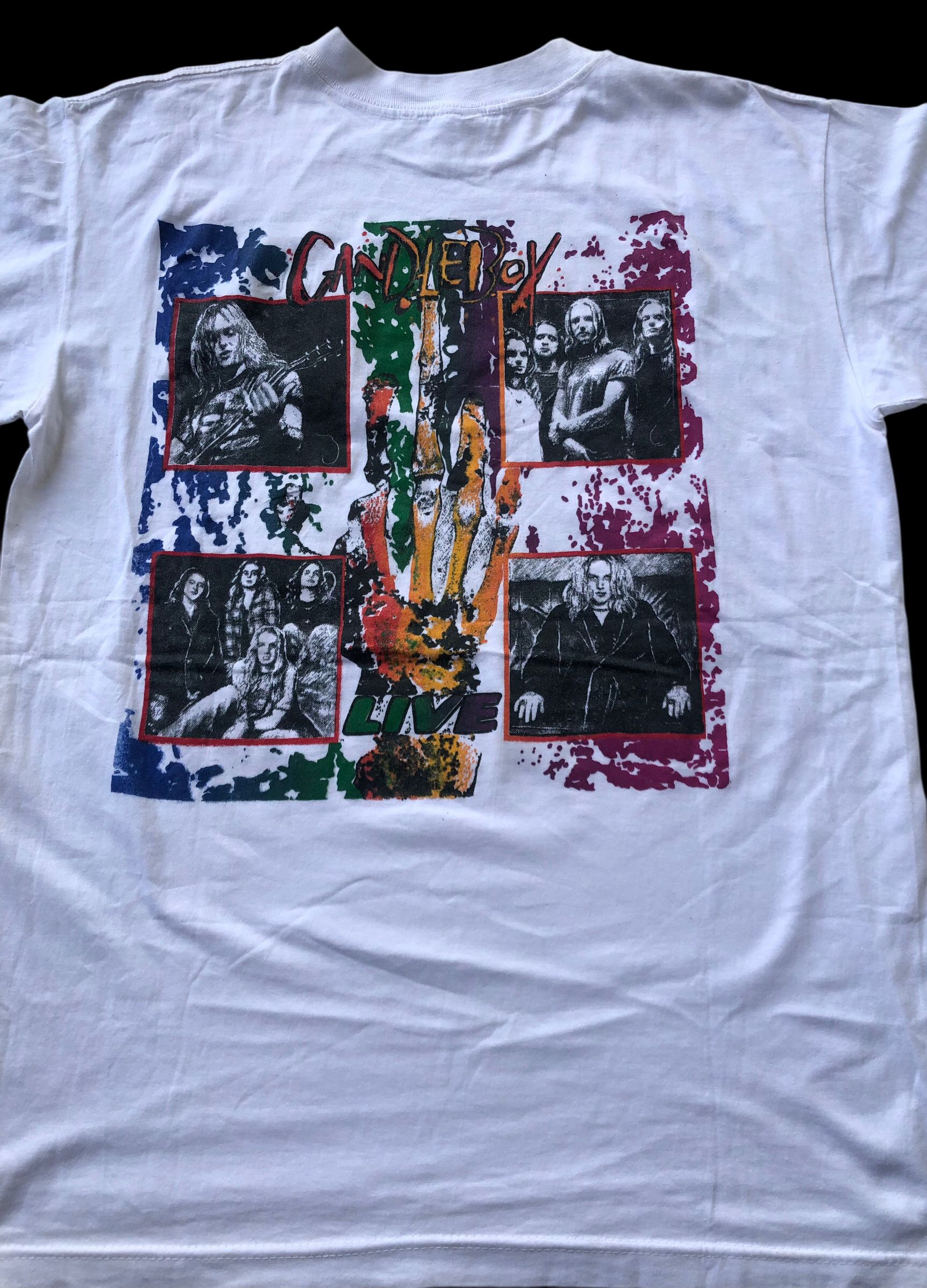 Vintage 🔥Vintage 90s CANDLEBOX Bootleg Tour Grunge Band T-Shirt Size US L / EU 52-54 / 3 - 5 Thumbnail