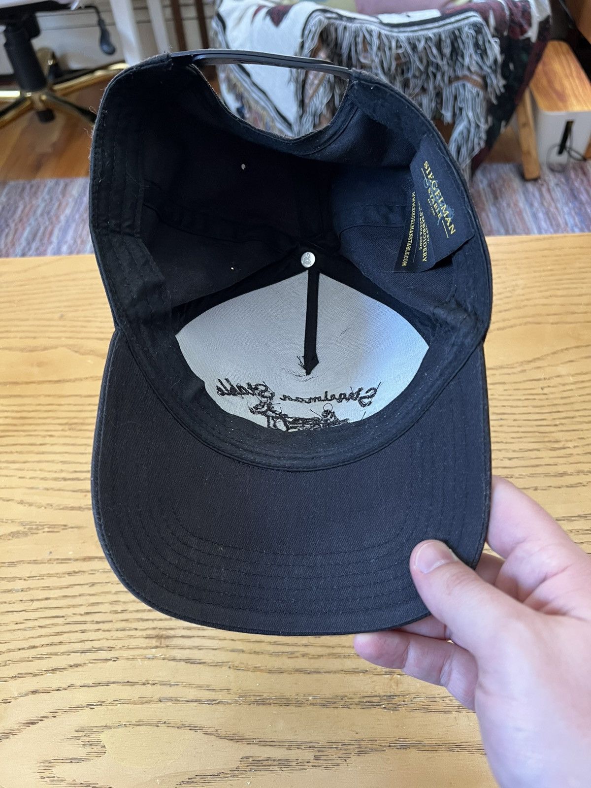 Siegelman Stable Sun faded black on black embroidered cap Size ONE SIZE - 4 Thumbnail