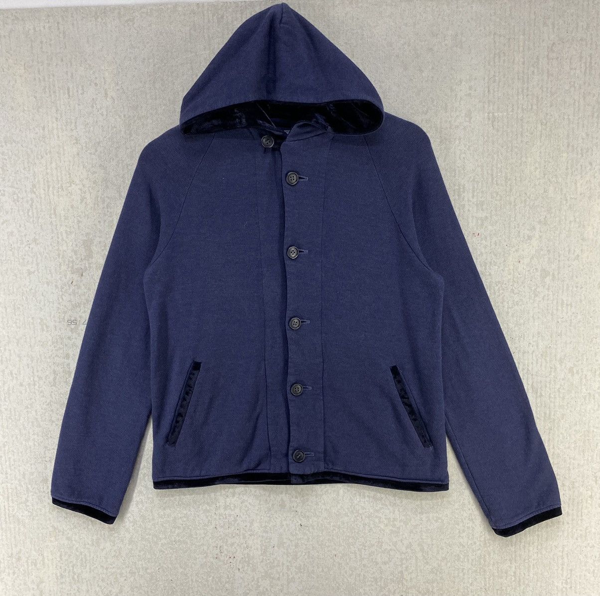 Blue Blue Japan Vintage Blue Blue Japan Pure Indigo Women Hoodie Button Up Size ONE SIZE - 1 Thumbnail