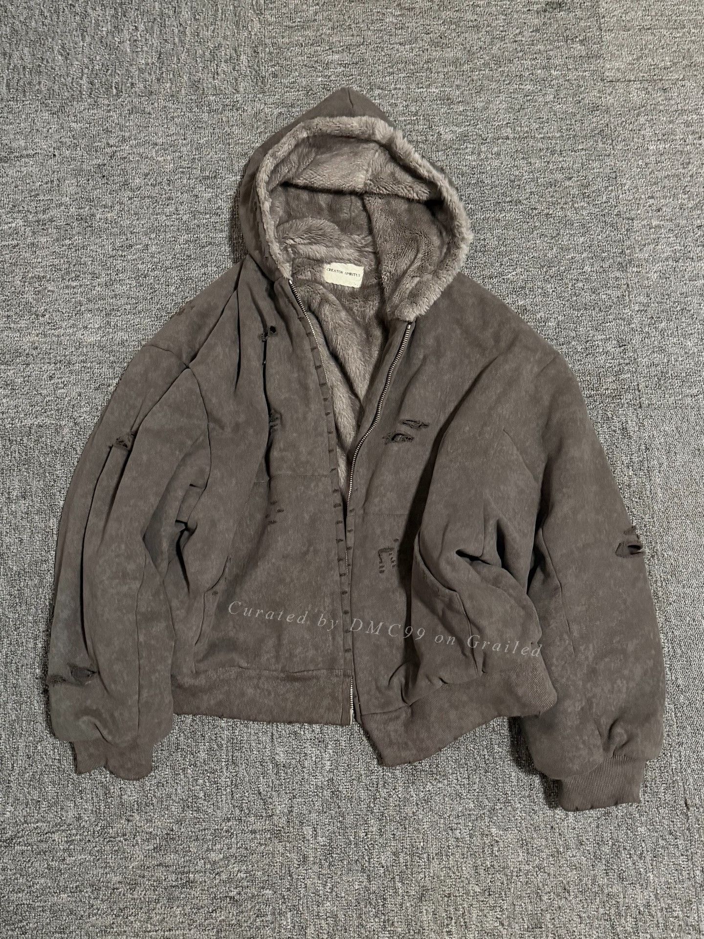 Vintage CreatorSpiritus Mink Fleece Bomber Size US M / EU 48-50 / 2 - 1 Thumbnail